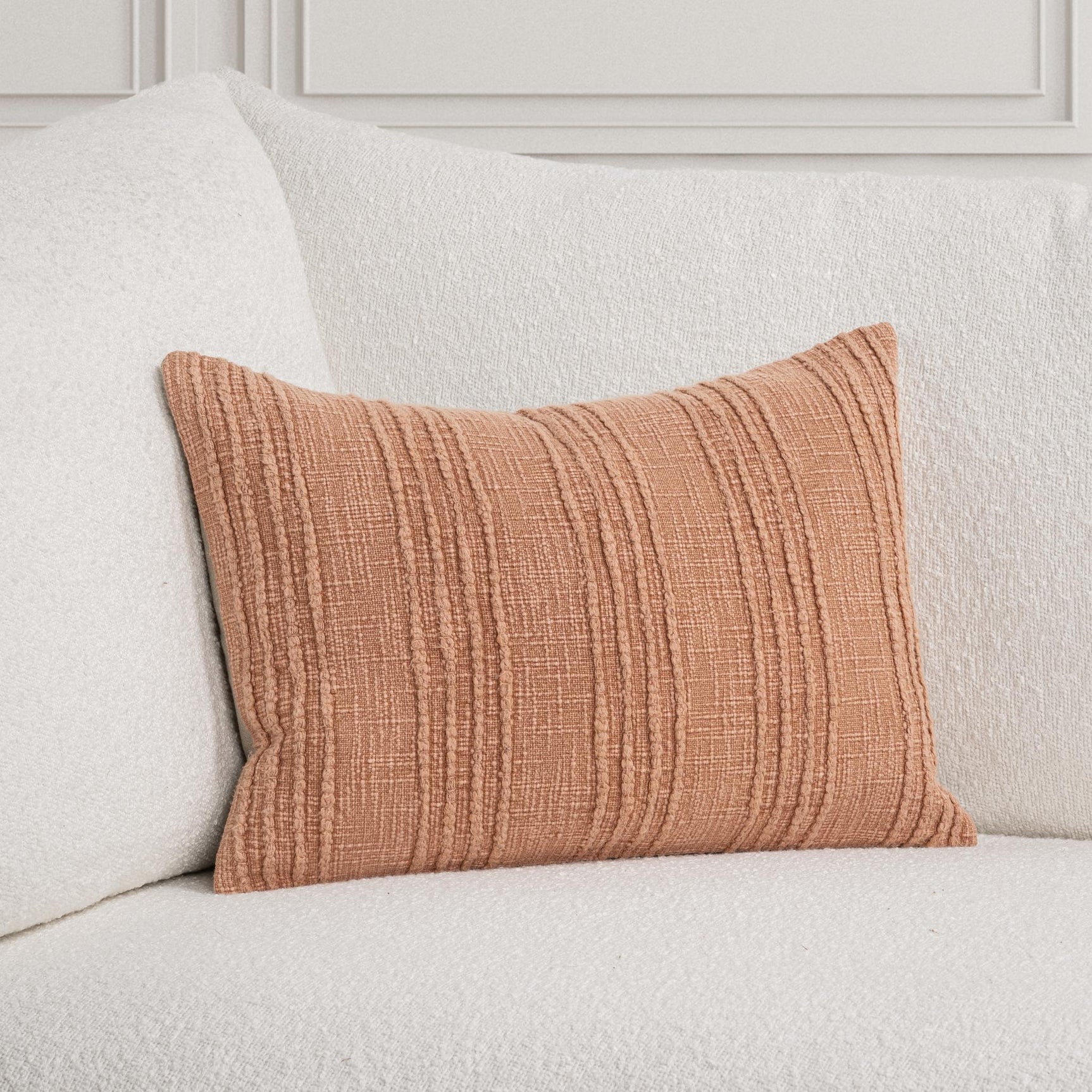 SLD Gratitude Terracotta Multiple Sizes Throw Pillow (Set of 2) - Ornate Home