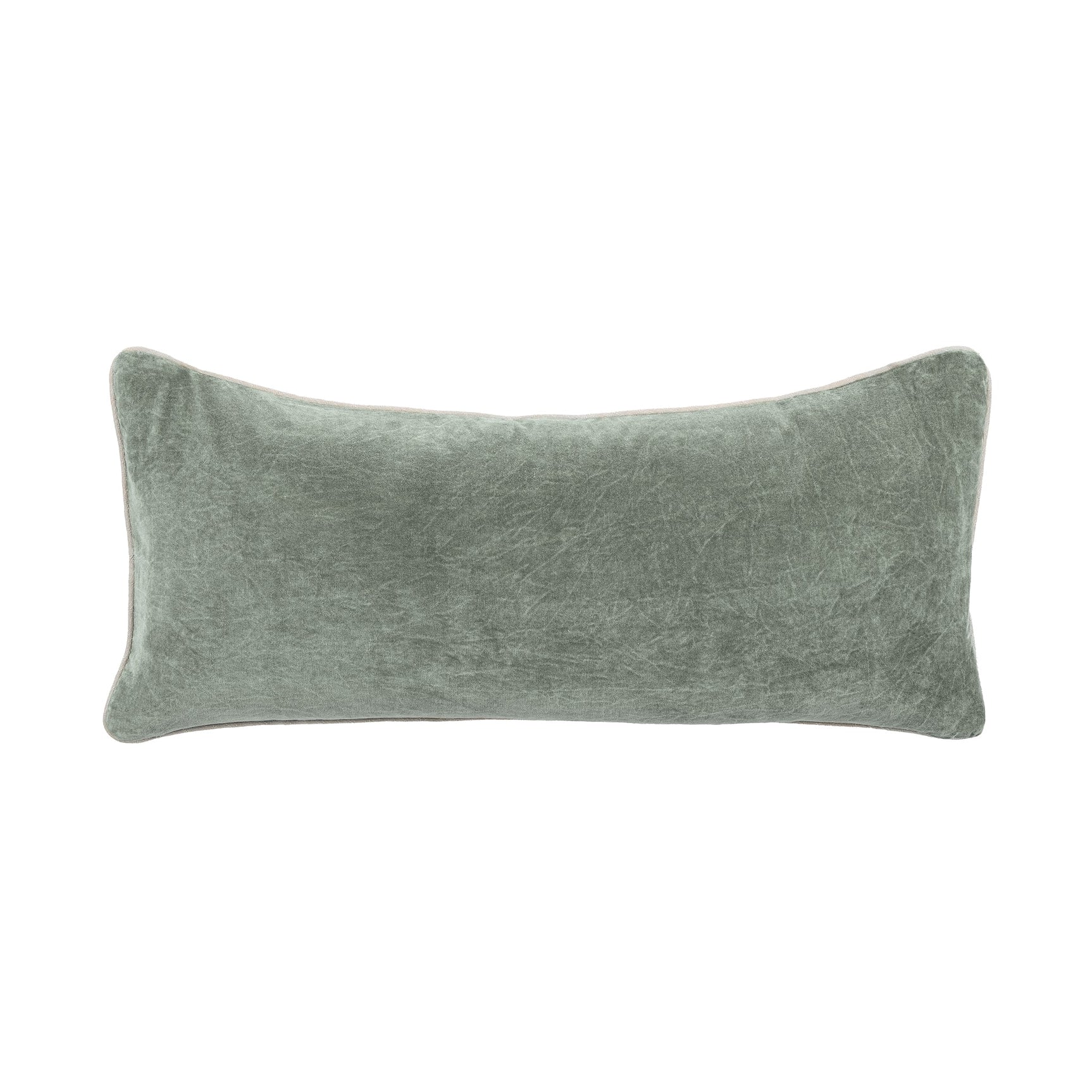 SLD Heirloom Bay Green Velvet Multiple Sizes Throw Pillow (Set of 2) - Ornate Home