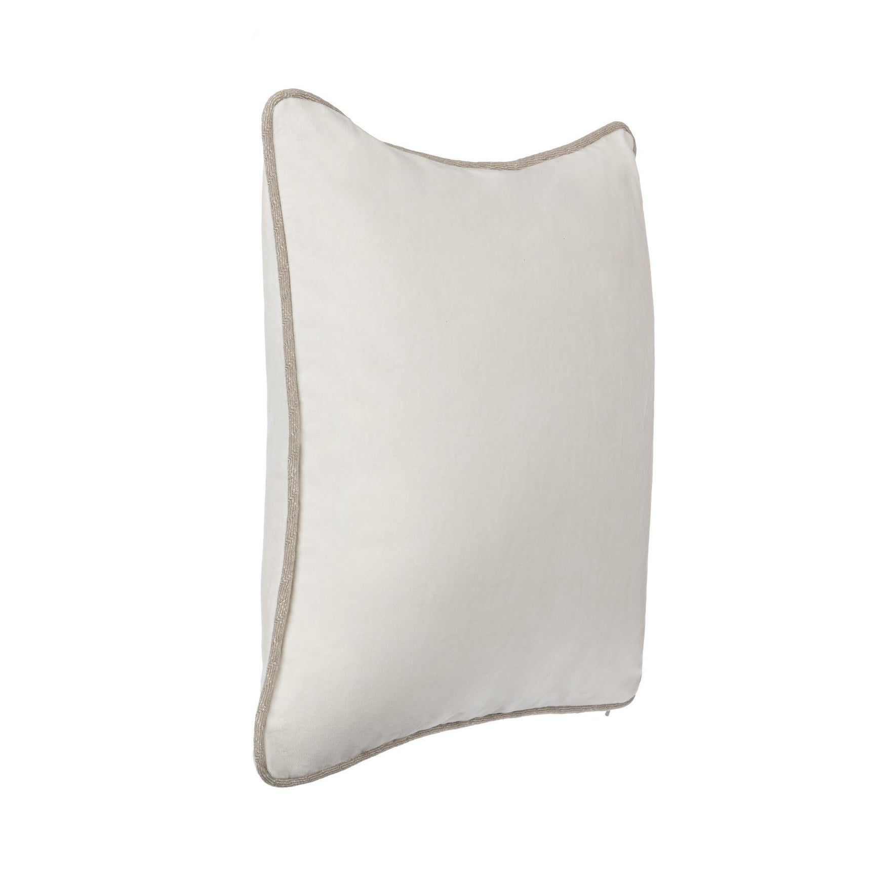 SLD Heirloom Ivory Velvet Multiple Sizes Throw Pillow (Set of 2) - Ornate Home