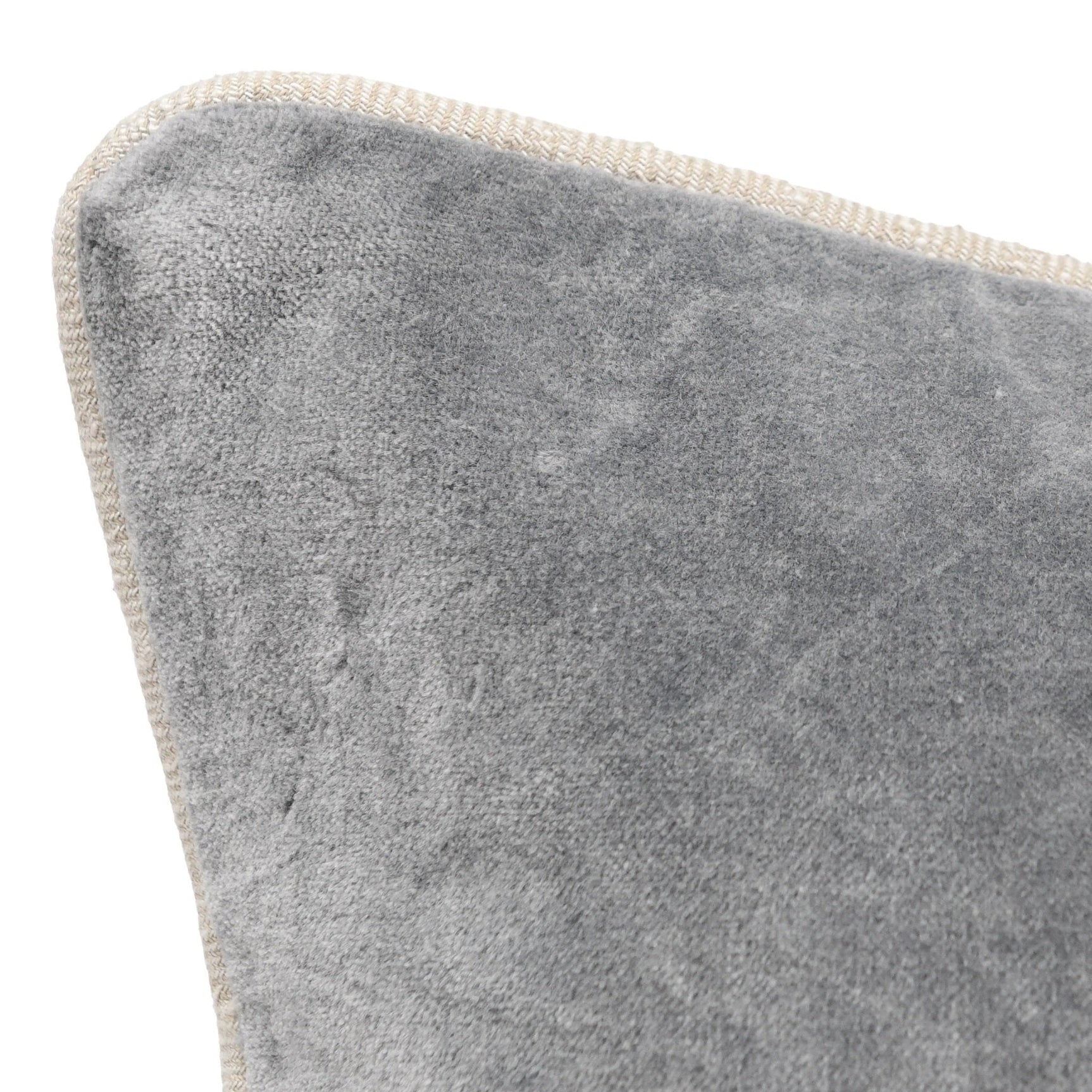 SLD Heirloom Stone Gray Velvet Multiple Sizes Throw Pillow (Set of 2) - Ornate Home