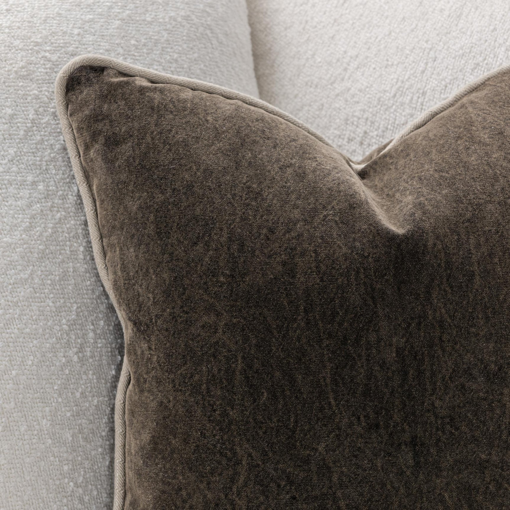 SLD Heirloom Velvet Dark Clove Throw Pillow (Set of 2) - Ornate Home