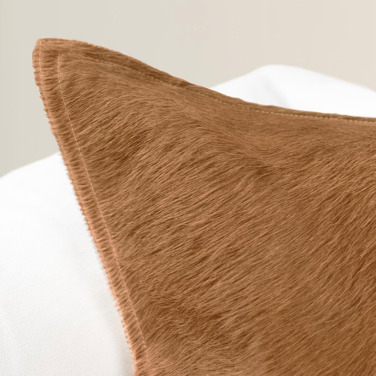 SLD Hide Canada Honey Tan 20x20 Throw Pillow (Set of 2) - Ornate Home