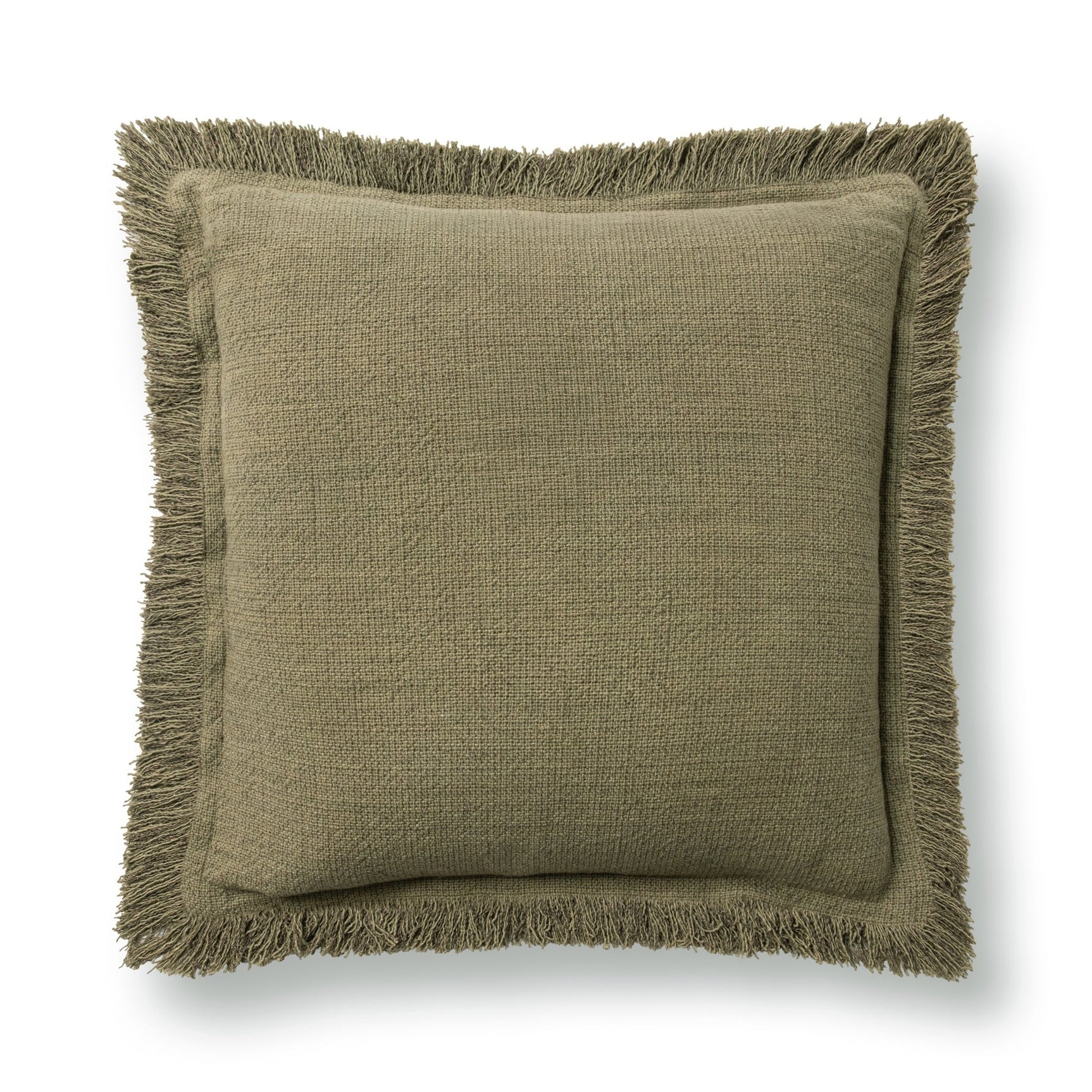 SLD Lauren Olive Green 22x22 Throw Pillow (Set of 2) - Ornate Home