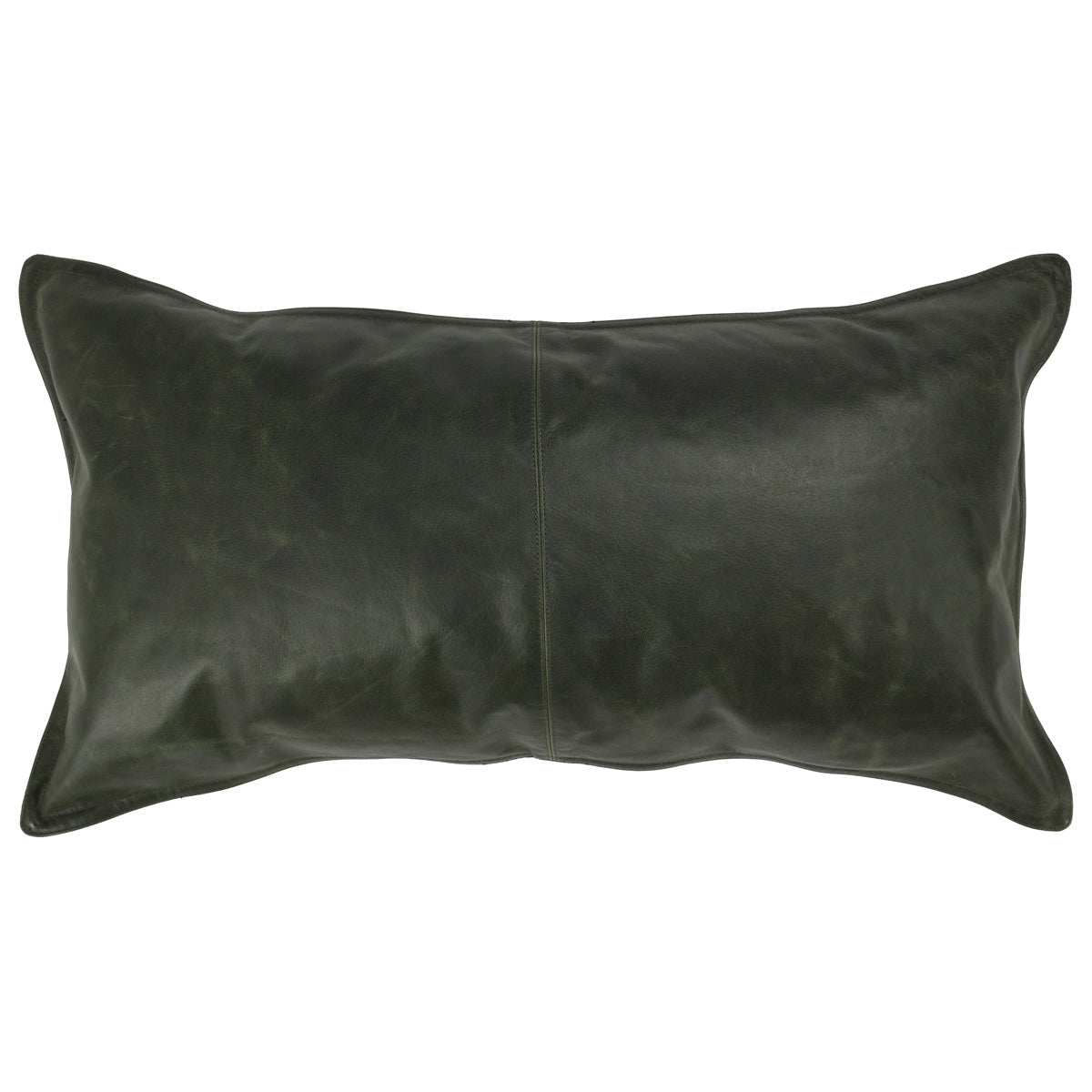 SLD Leather Acre Forest Green Multiple Sizes Throw Pillow (Set of 2) - Ornate Home