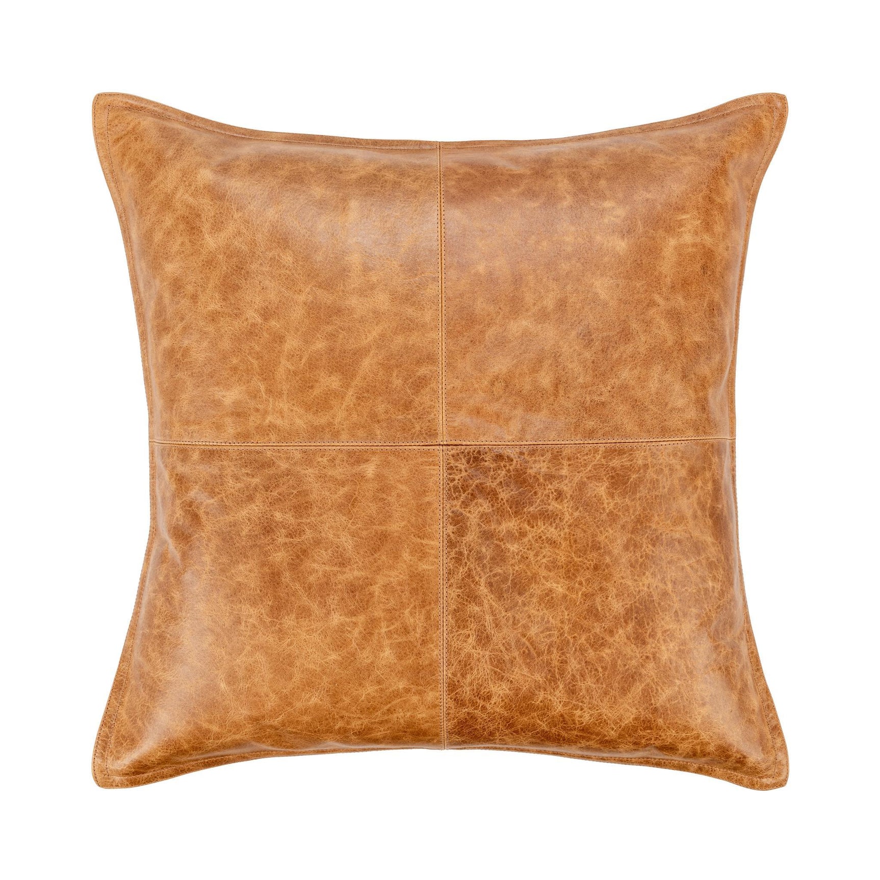 SLD Leather Dumont Chestnut Multiple Sizes Throw Pillow (Set of 2) - Ornate Home