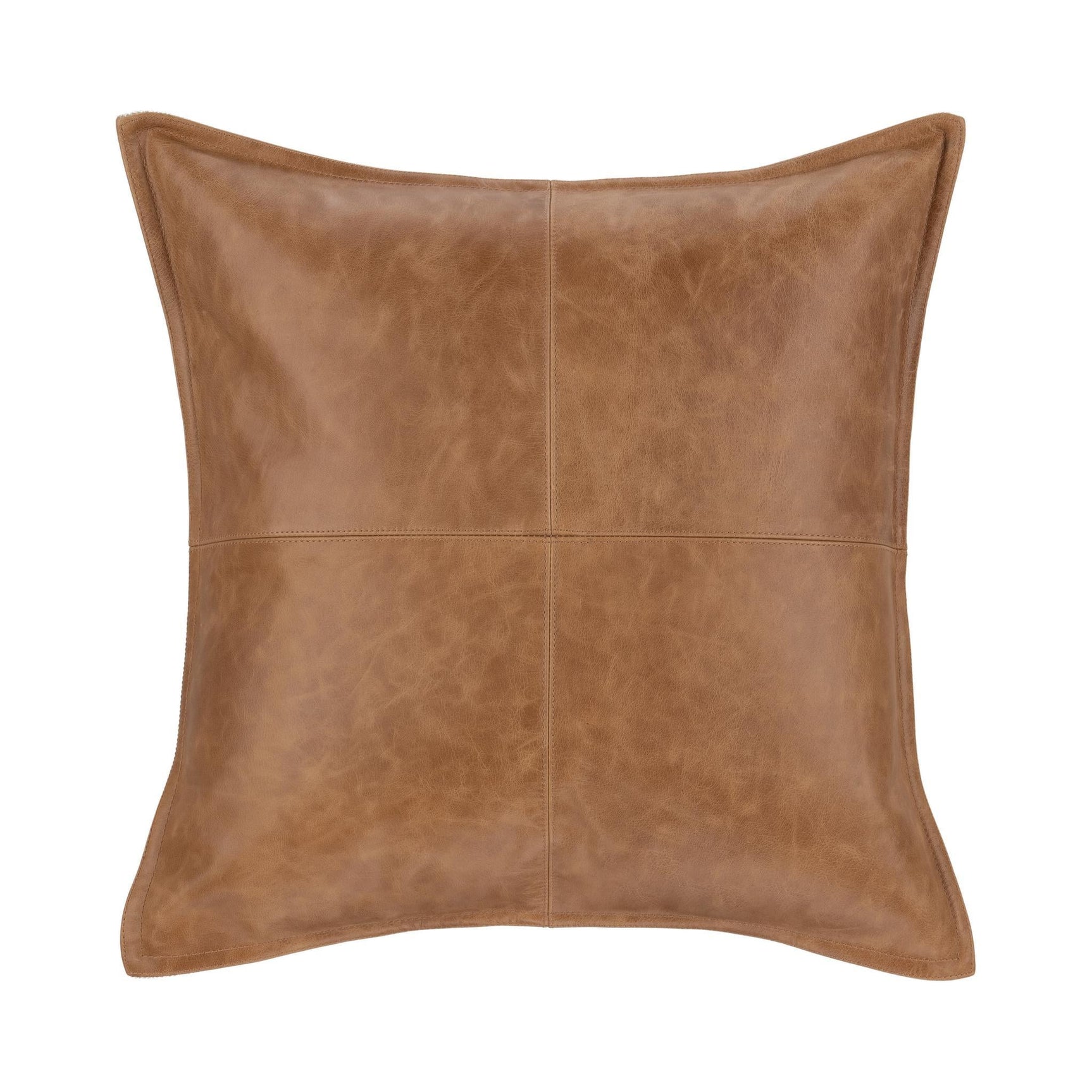 SLD Leather Dumont Chestnut Multiple Sizes Throw Pillow (Set of 2) - Ornate Home
