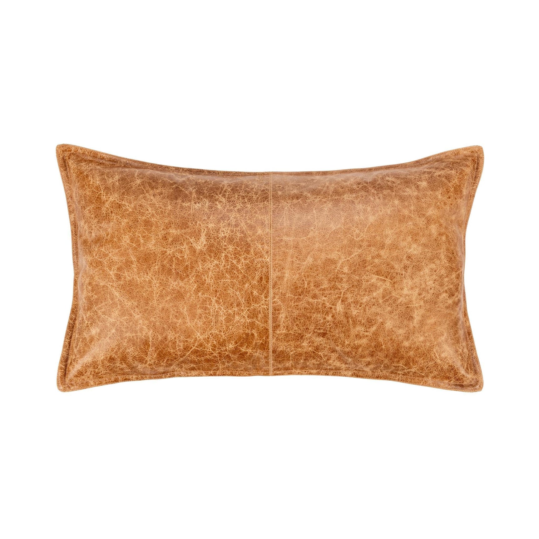 SLD Leather Dumont Chestnut Multiple Sizes Throw Pillow (Set of 2) - Ornate Home