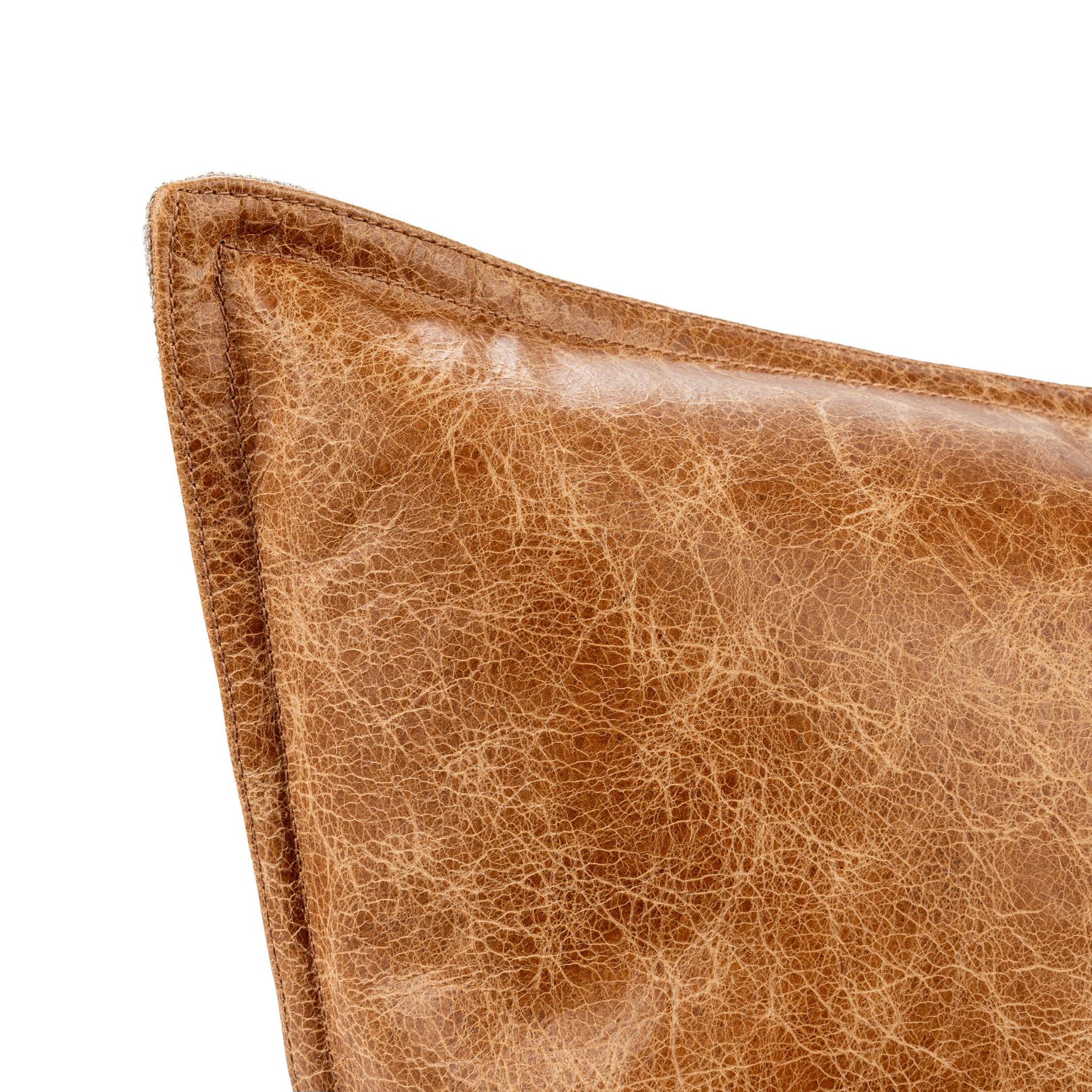 SLD Leather Dumont Chestnut Multiple Sizes Throw Pillow (Set of 2) - Ornate Home