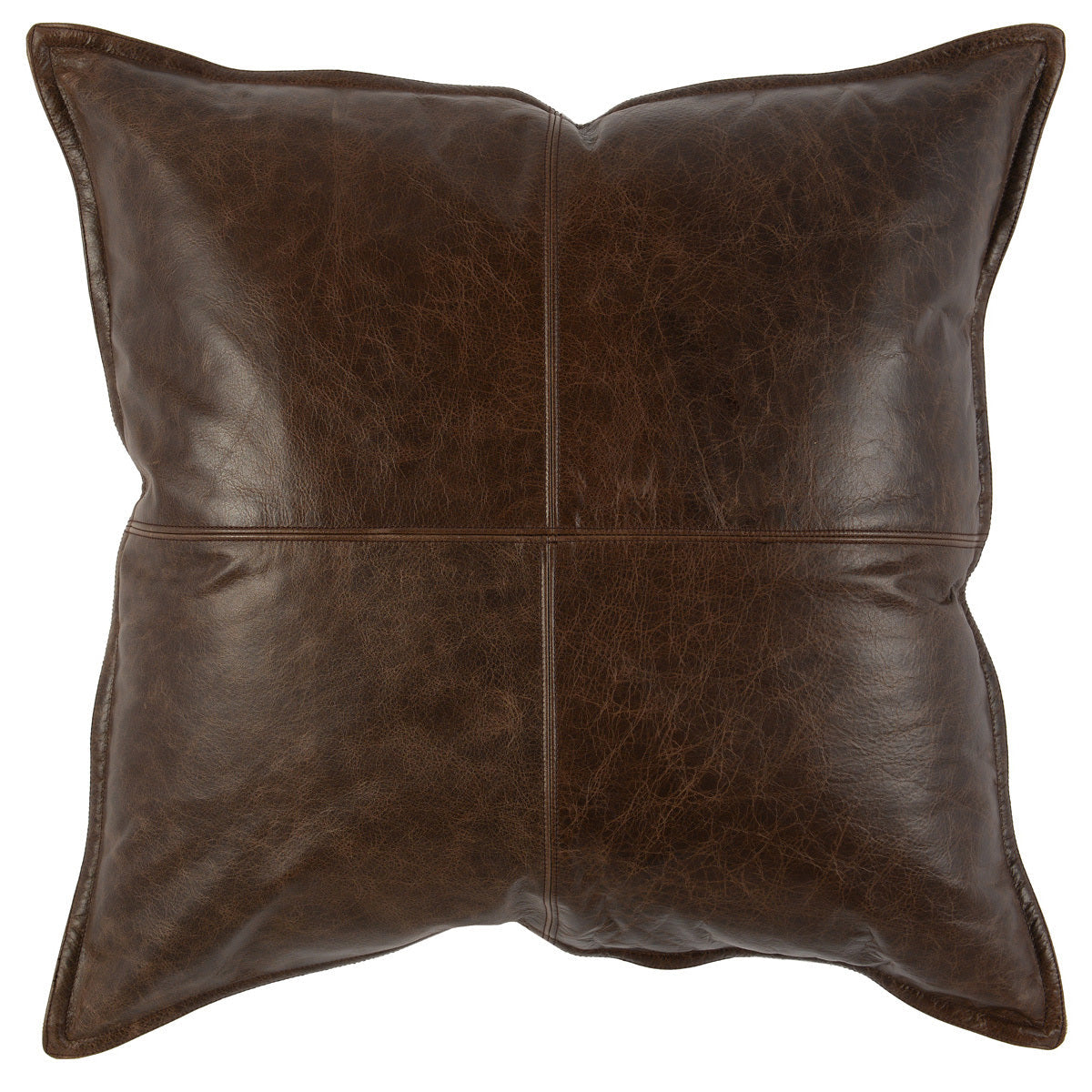 SLD Leather Parsons Cocoa Multiple Sizes Throw Pillow (Set of 2) - Ornate Home
