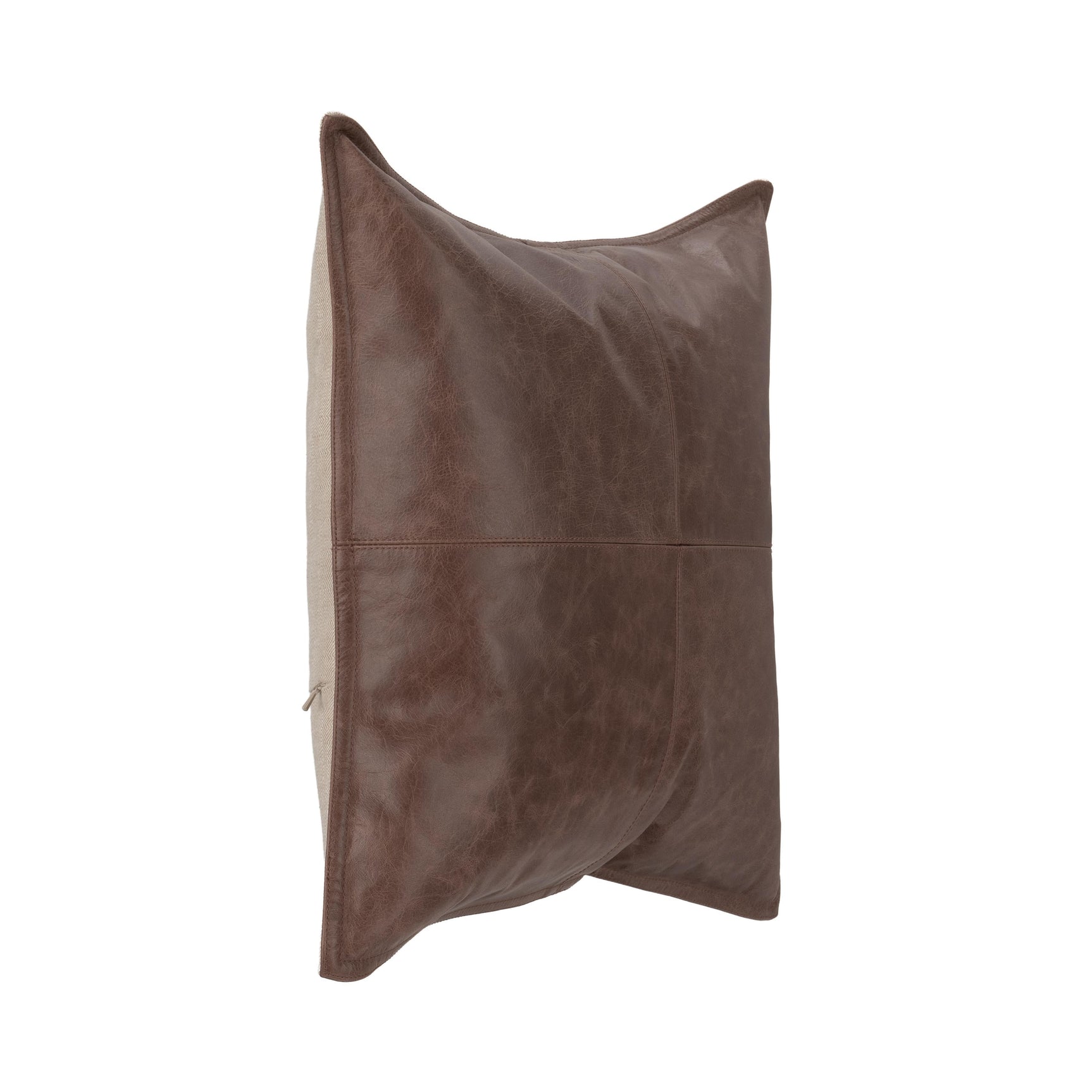 SLD Leather Parsons Cocoa Multiple Sizes Throw Pillow (Set of 2) - Ornate Home