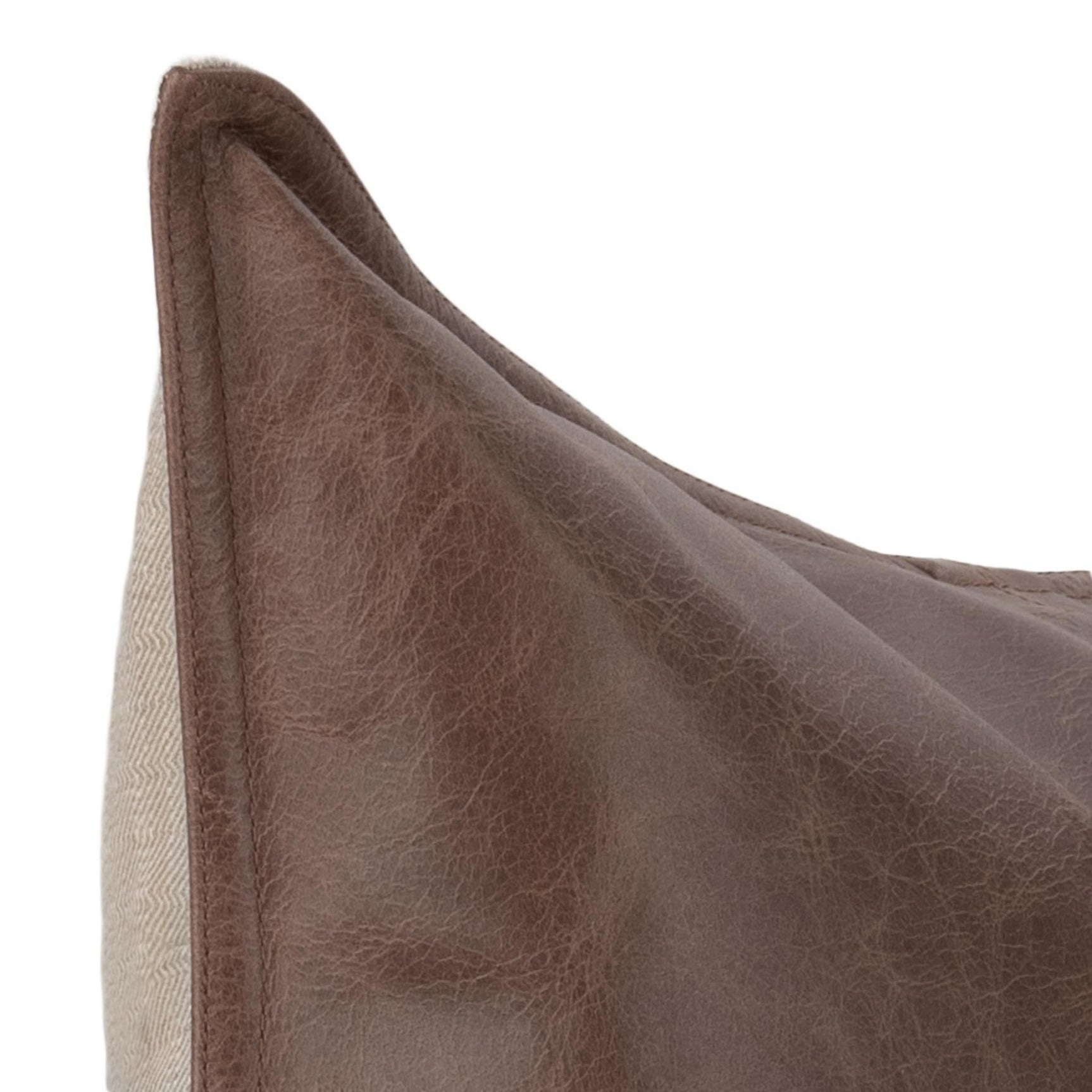 SLD Leather Parsons Cocoa Multiple Sizes Throw Pillow (Set of 2) - Ornate Home