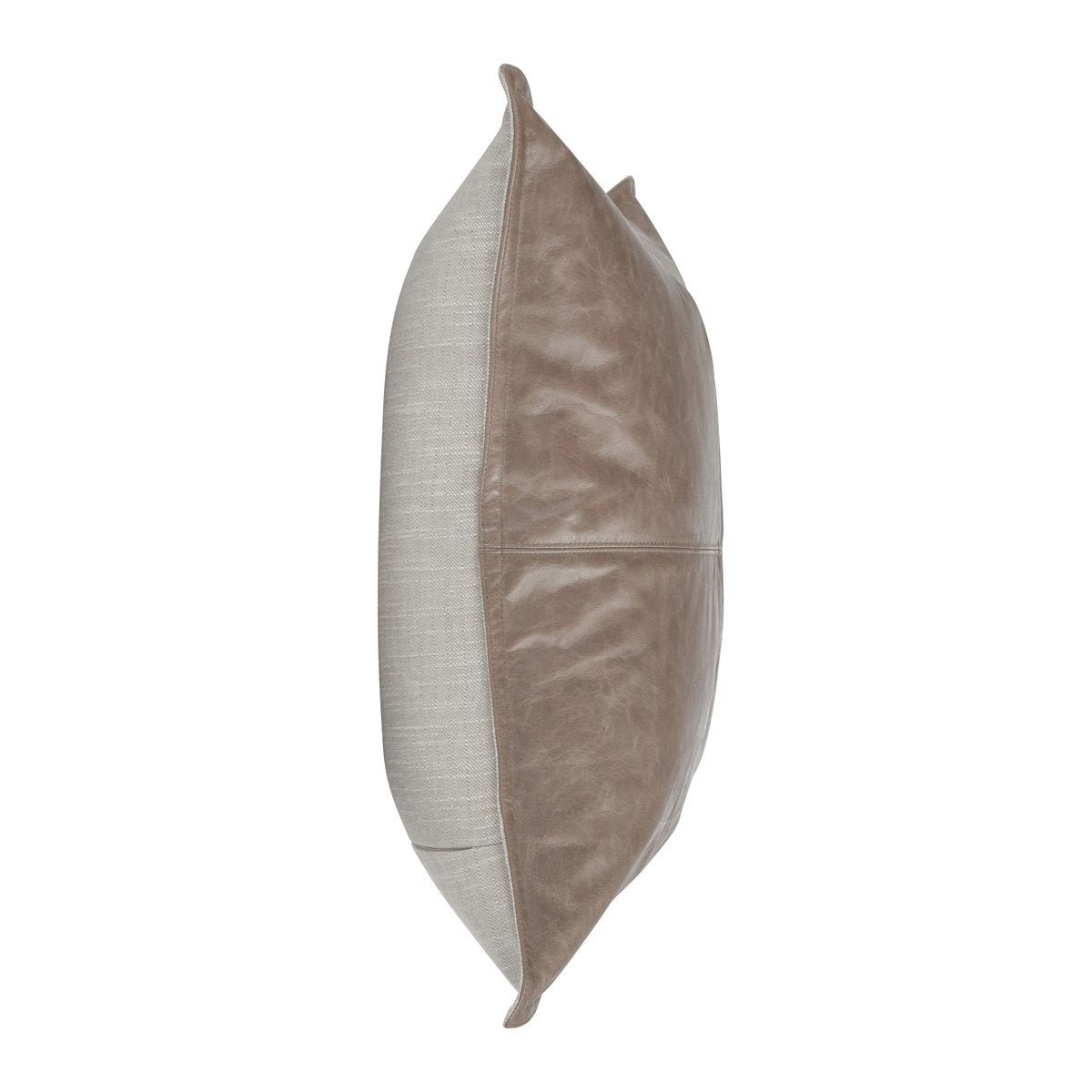 SLD Leather Sandstorm Taupe Multiple Sizes Throw Pillow (Set of 2) - Ornate Home
