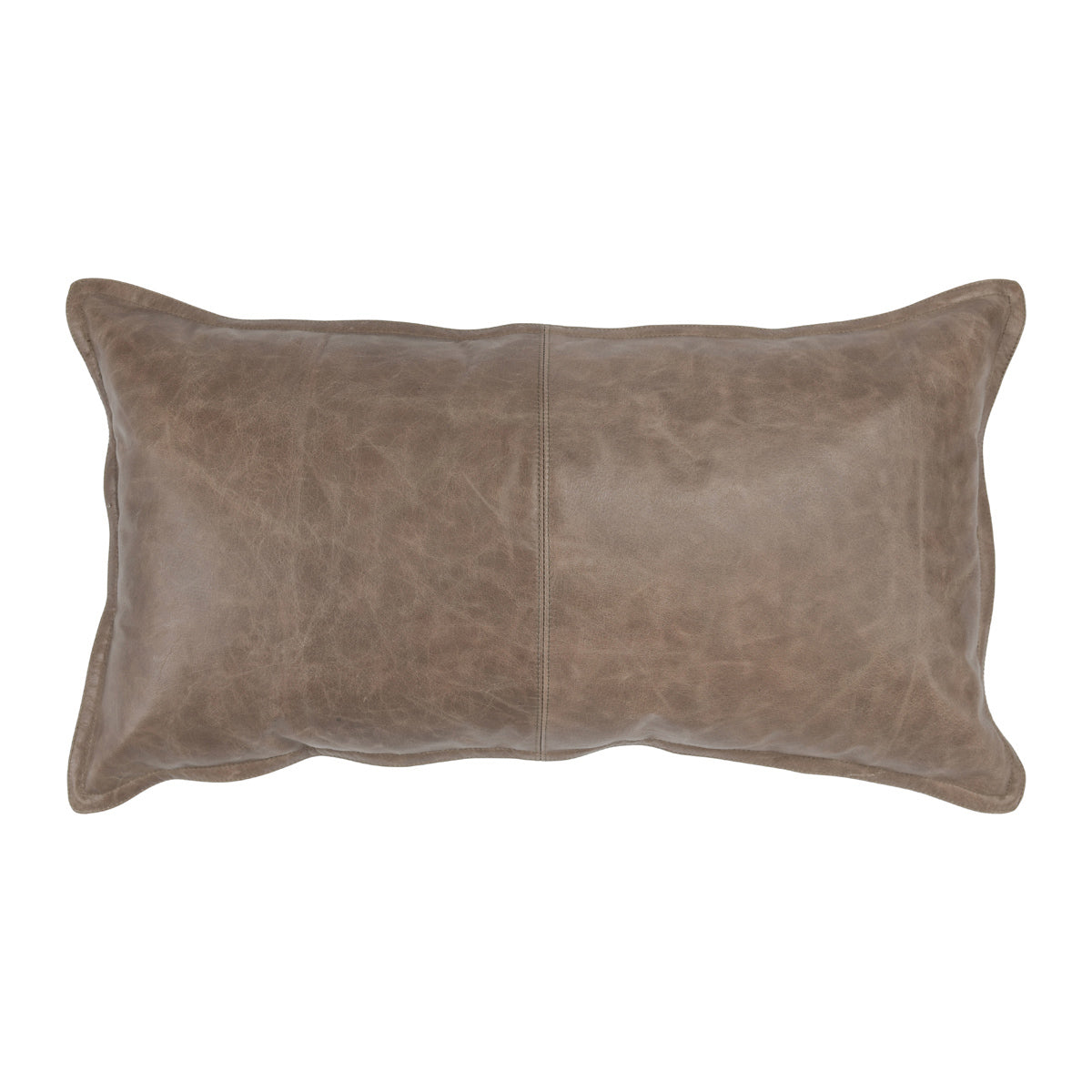 SLD Leather Sandstorm Taupe Multiple Sizes Throw Pillow (Set of 2) - Ornate Home