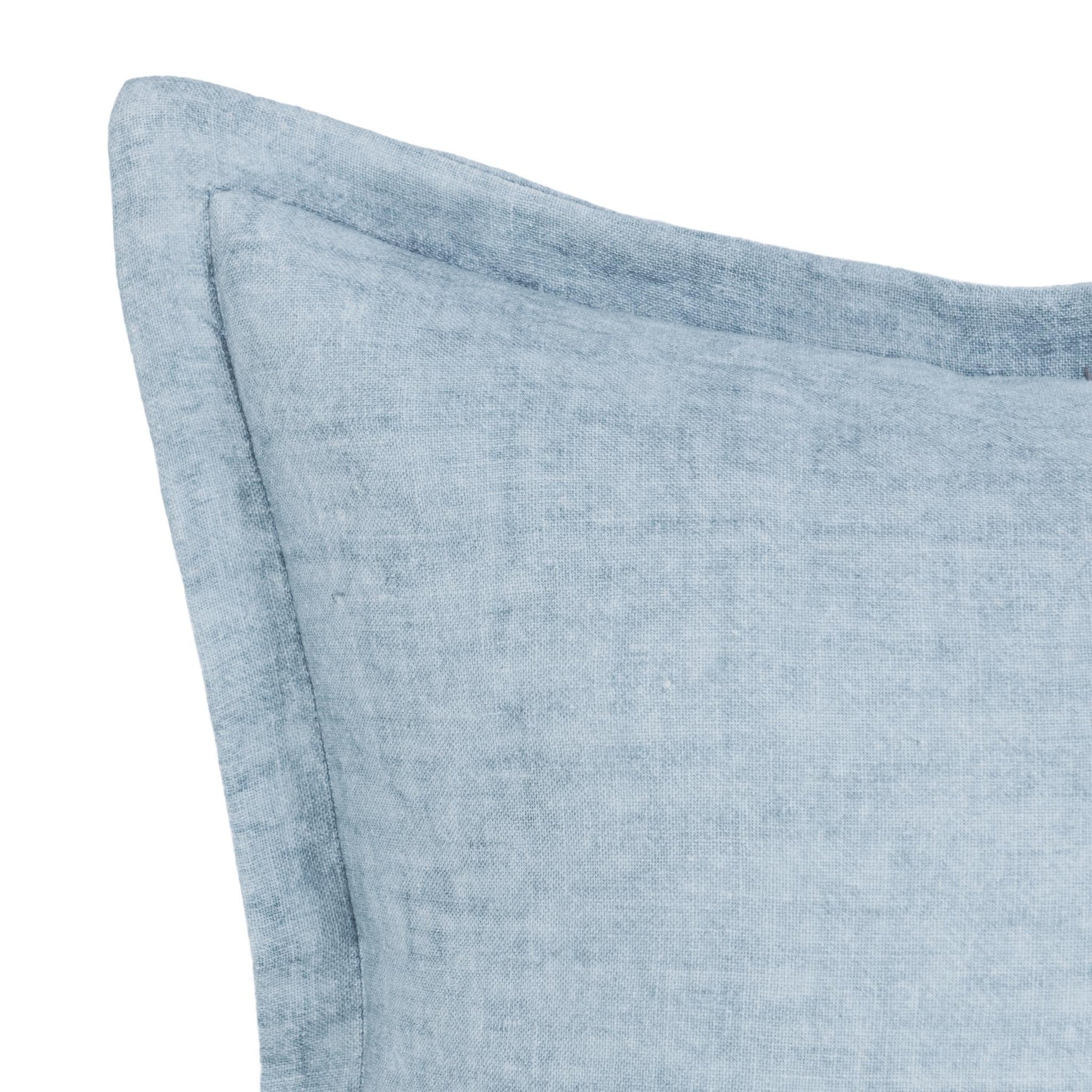 SLD Solstice Chambray Blue 22x22 Throw Pillow (Set of 2) - Ornate Home