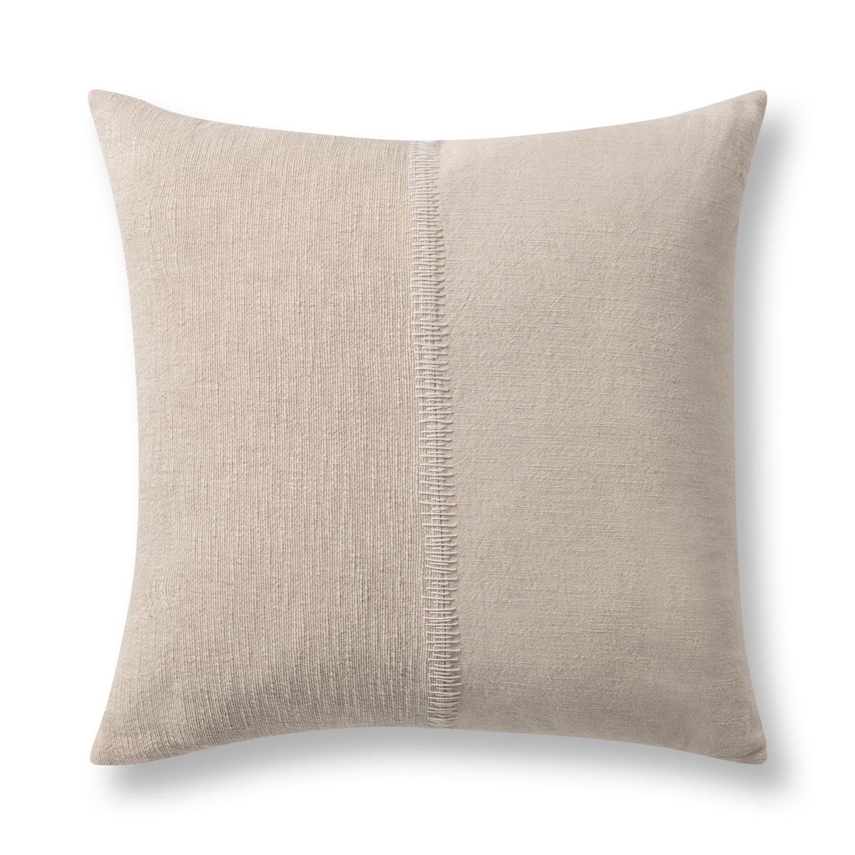 SR Nisha Natural/Ivory 22x22 Throw Pillow (Set of 2) - Ornate Home