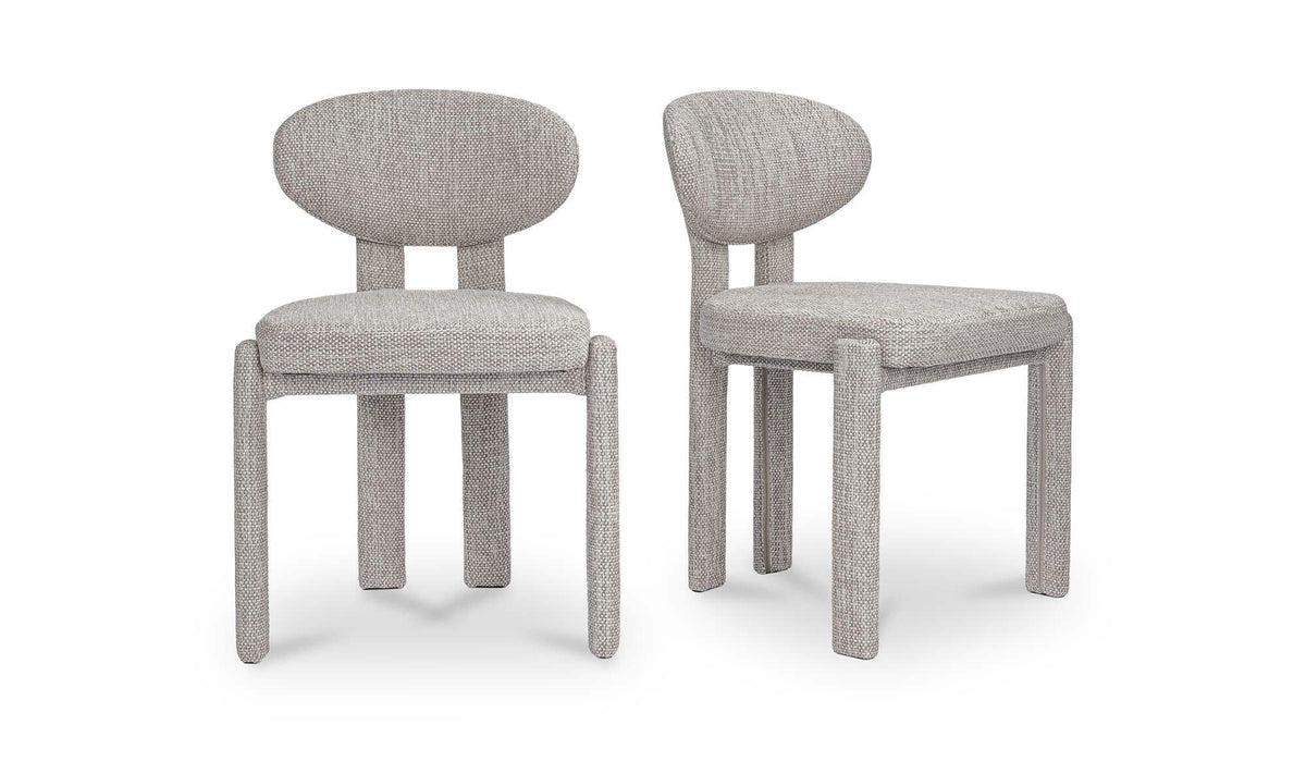 Sable Speckled Light Grey Dining Chair (Set of 2) - Ornate Home