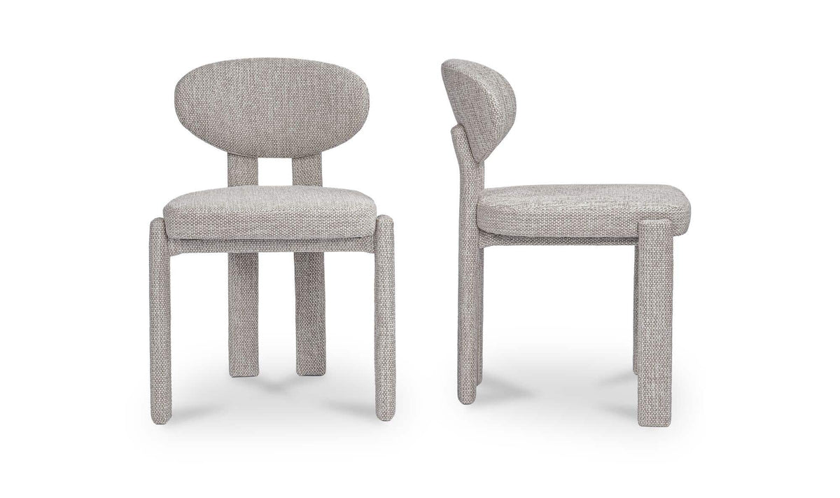 Sable Speckled Light Grey Dining Chair (Set of 2) - Ornate Home