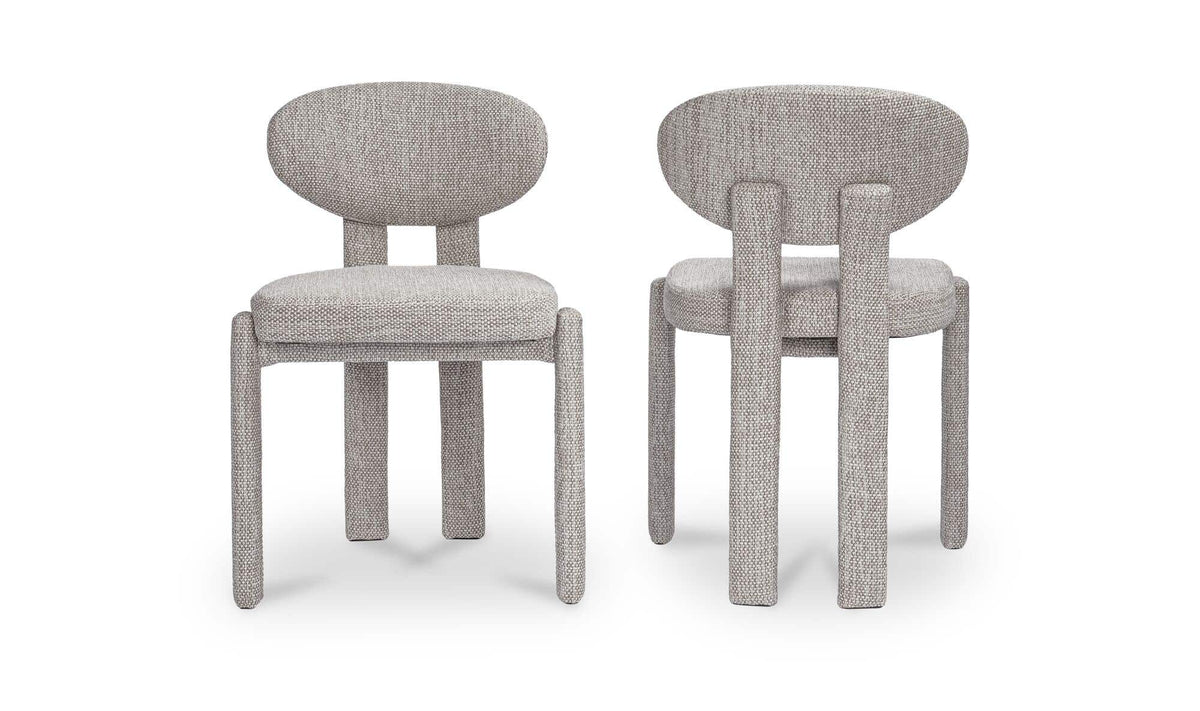 Sable Speckled Light Grey Dining Chair (Set of 2) - Ornate Home