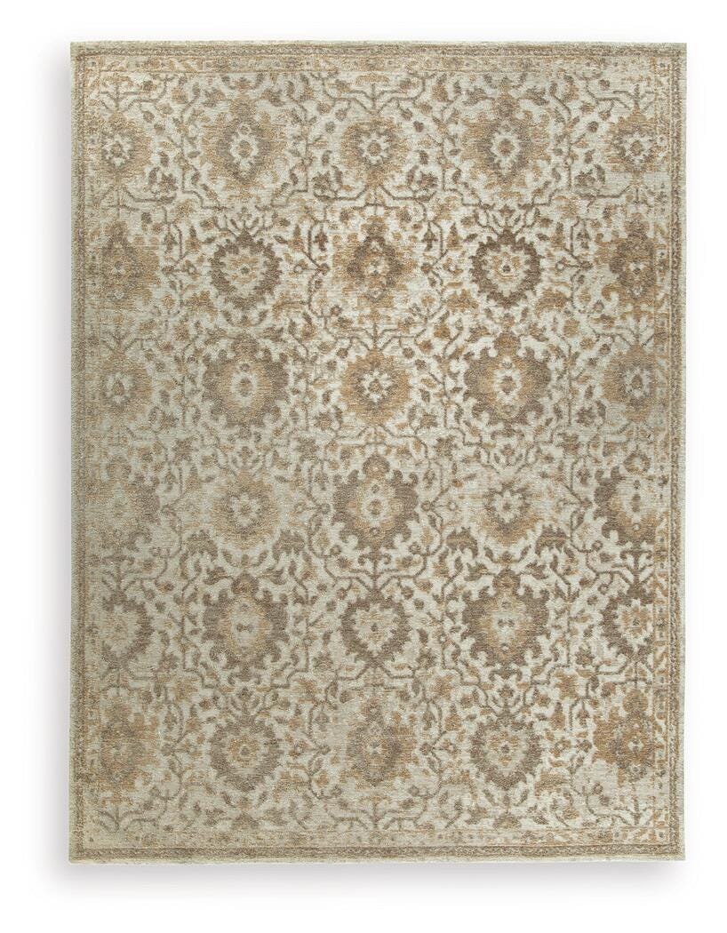 Sableridge Ivory/Taupe/Camel Extra Large Rug - Ornate Home