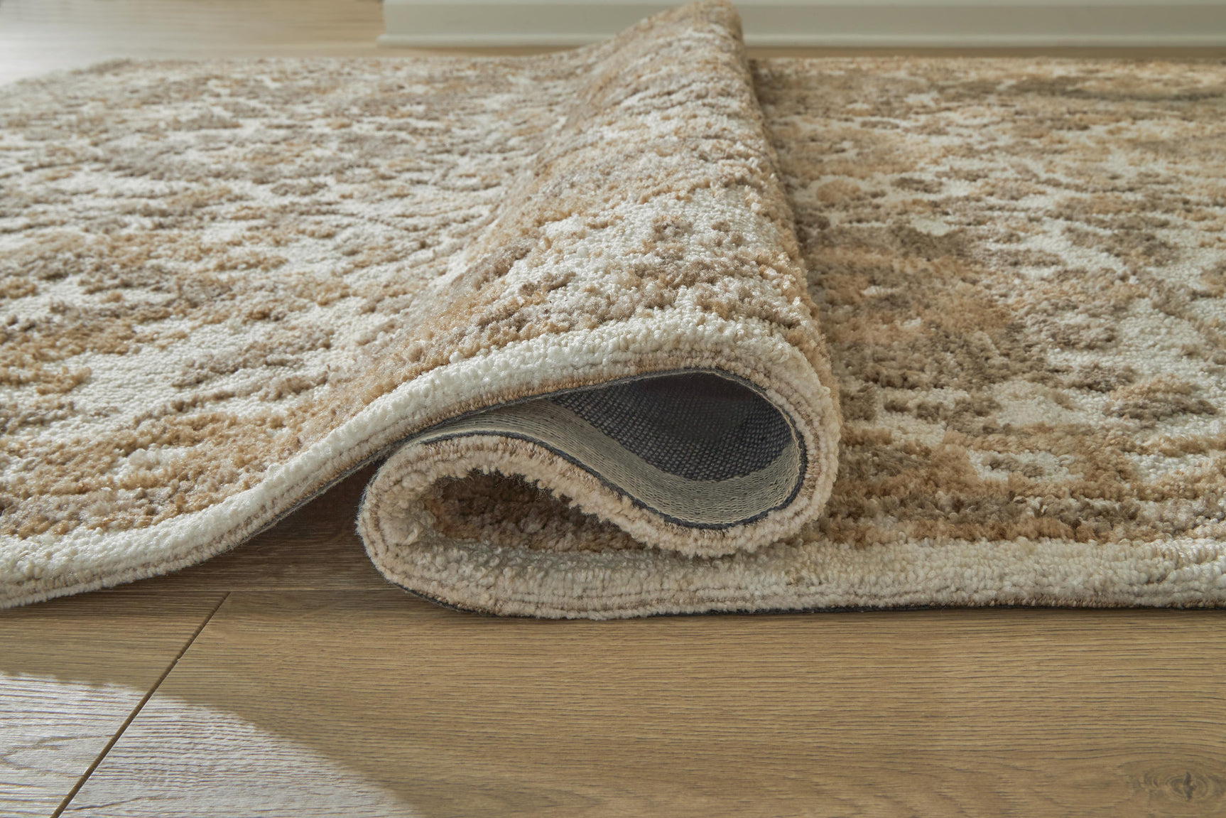 Sableridge Ivory/Taupe/Camel Large Rug - Ornate Home