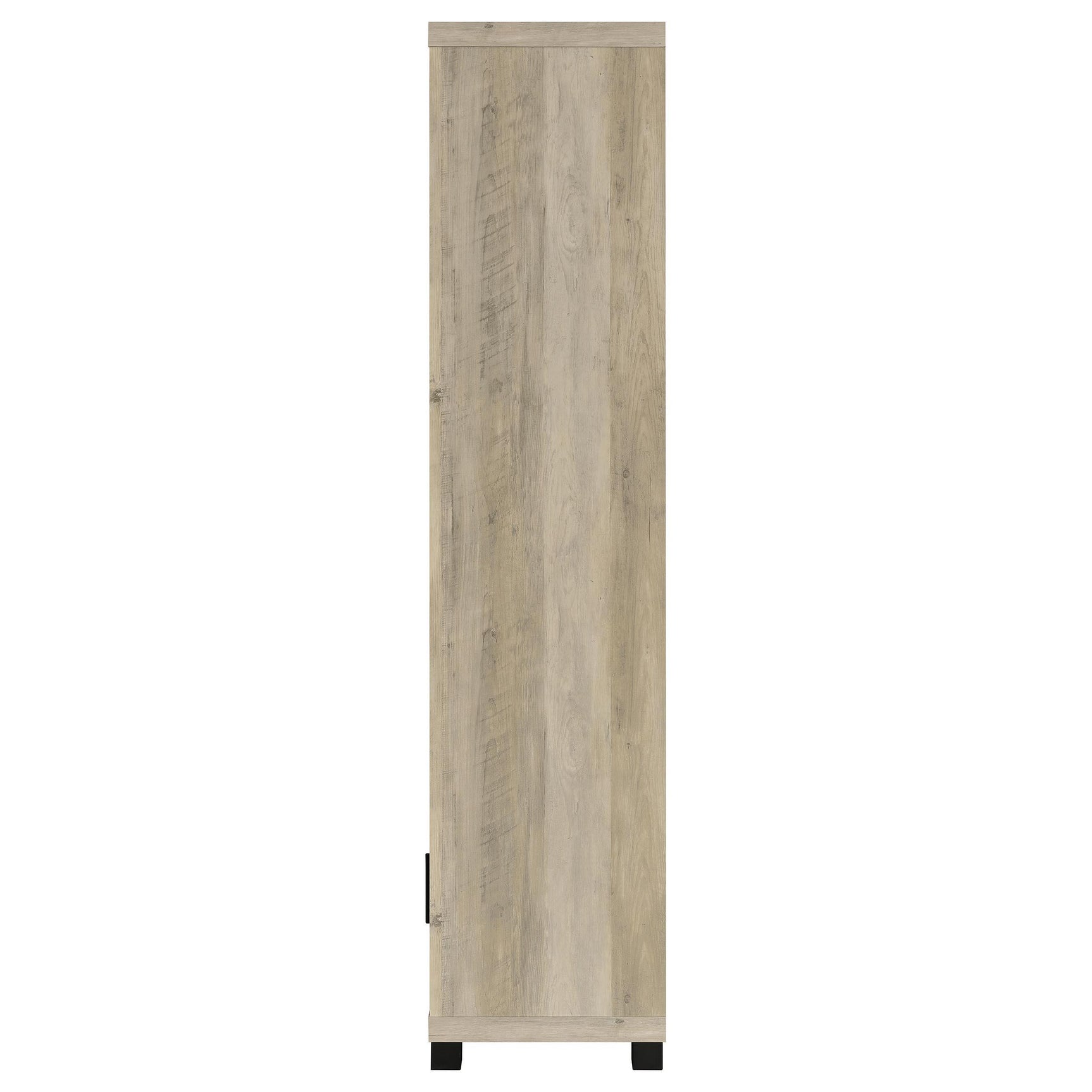Sachin Distressed Pine 3-shelf Engineered Wood Media Tower - Ornate Home