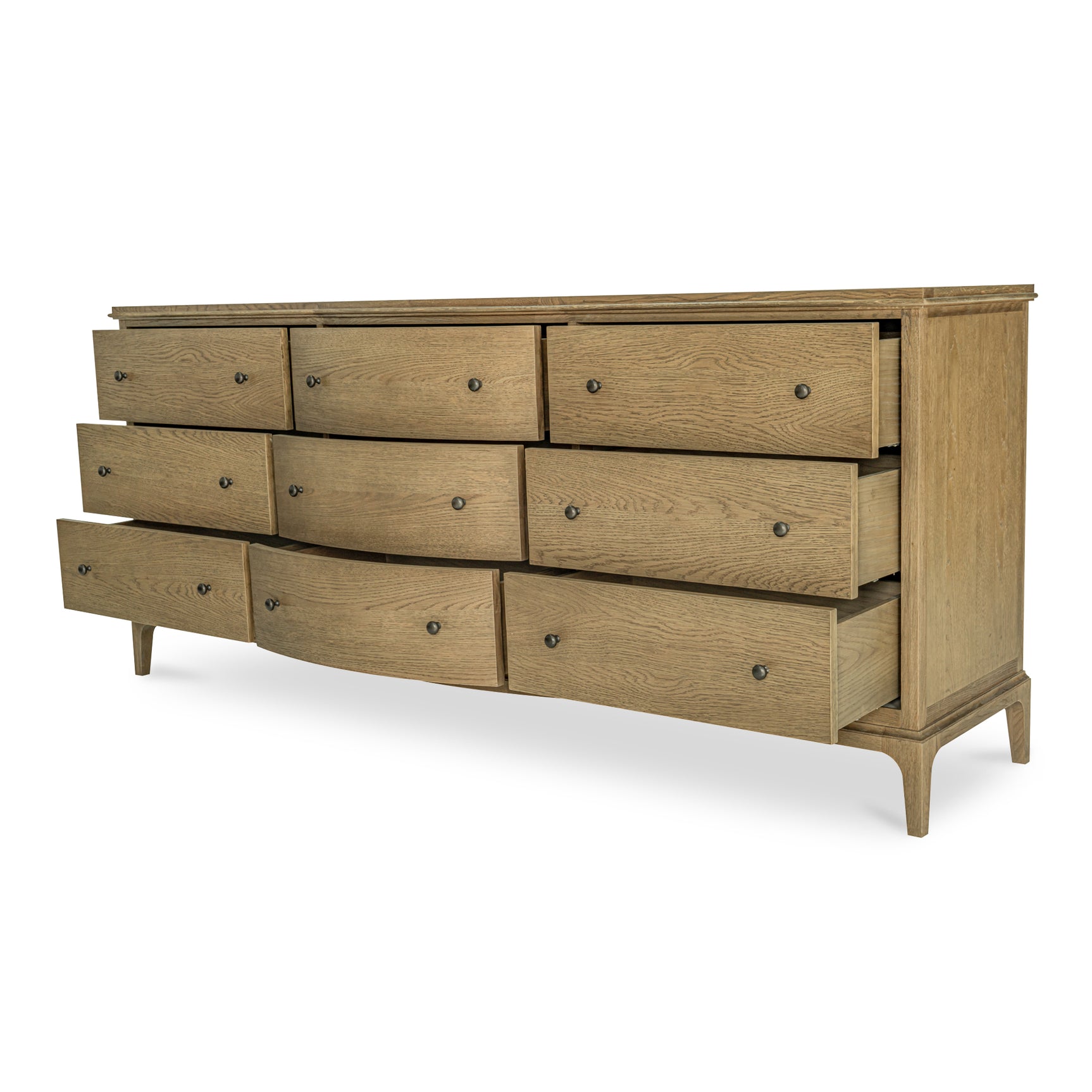 Sadie Brown 9 Drawer Dresser - Ornate Home