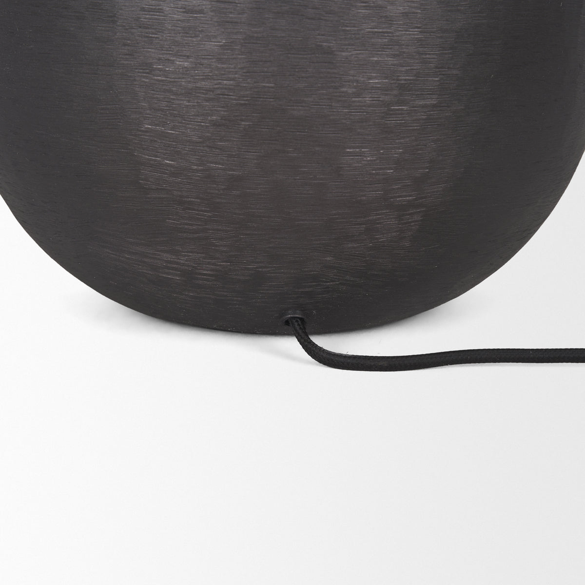 Sadiyah Black/Beige Brushed Metal Table Lamp