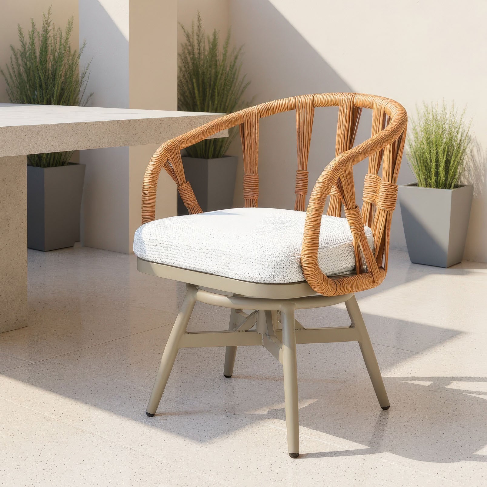 Safal Multicolor Swivel Dining Chair