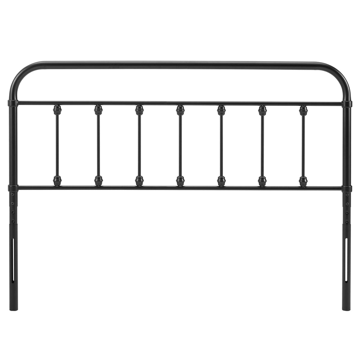Sage Black Metal King Headboard - Ornate Home