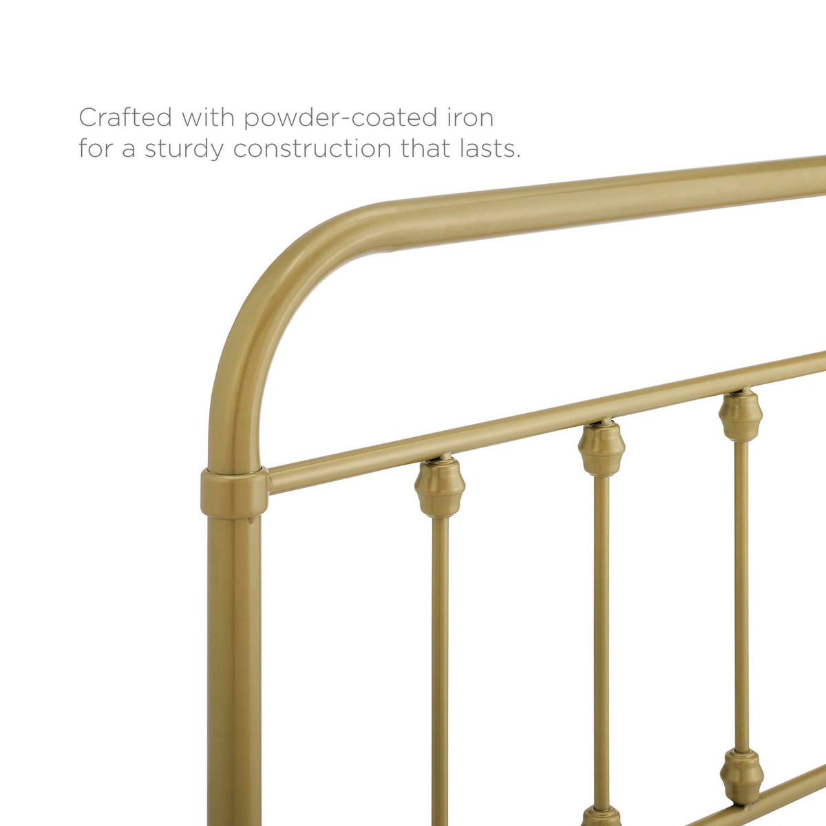 Sage Gold Metal Queen Headboard - Ornate Home