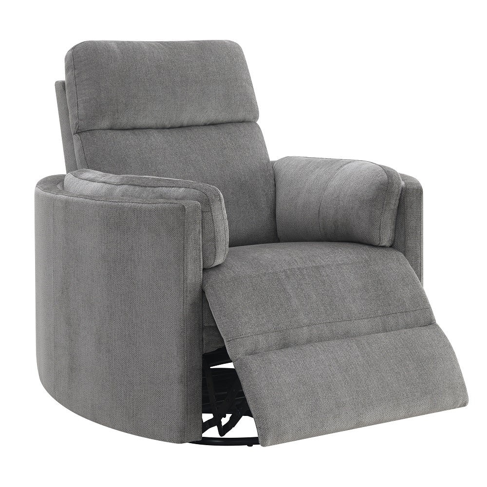 Sagen Charcoal Glider Recliner - Ornate Home