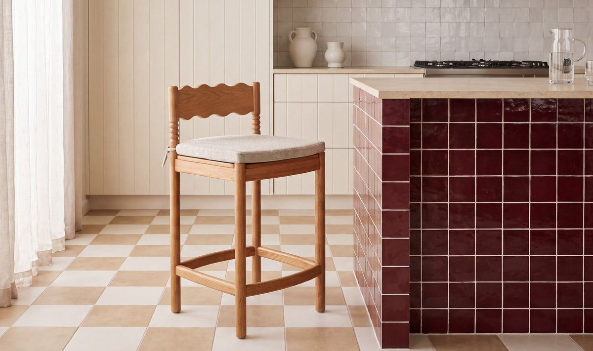 Sai Natural Counter Stool - Ornate Home