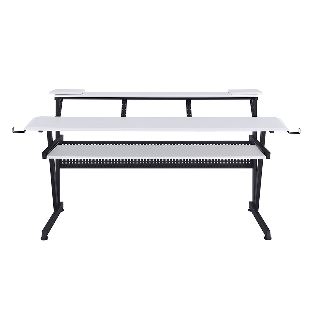 Saida White Music Desk - Ornate Home