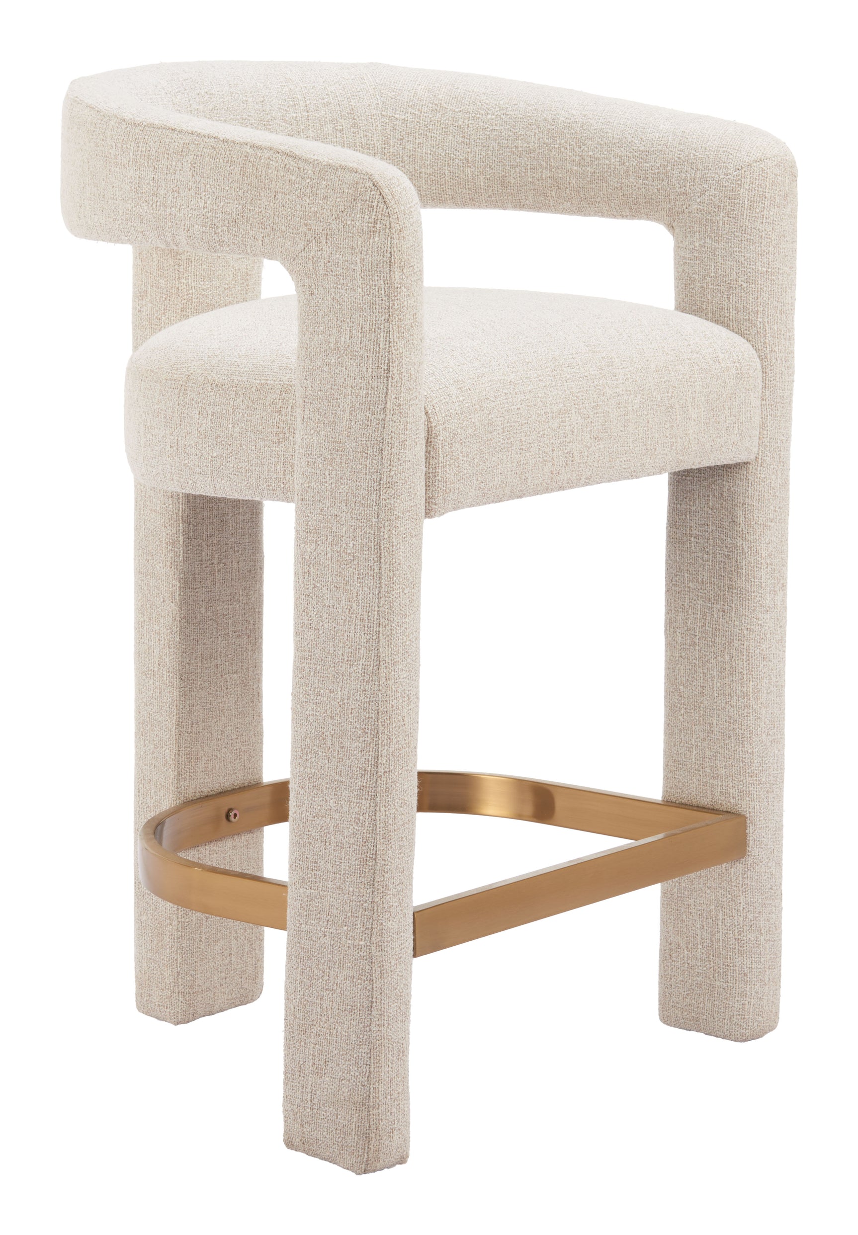 Saiko Beige Barstool - Ornate Home
