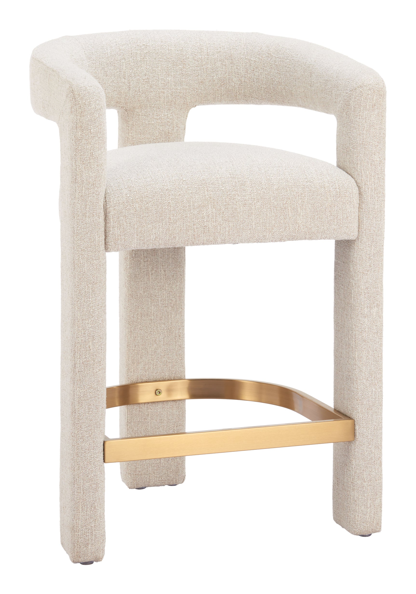 Saiko Beige Barstool - Ornate Home