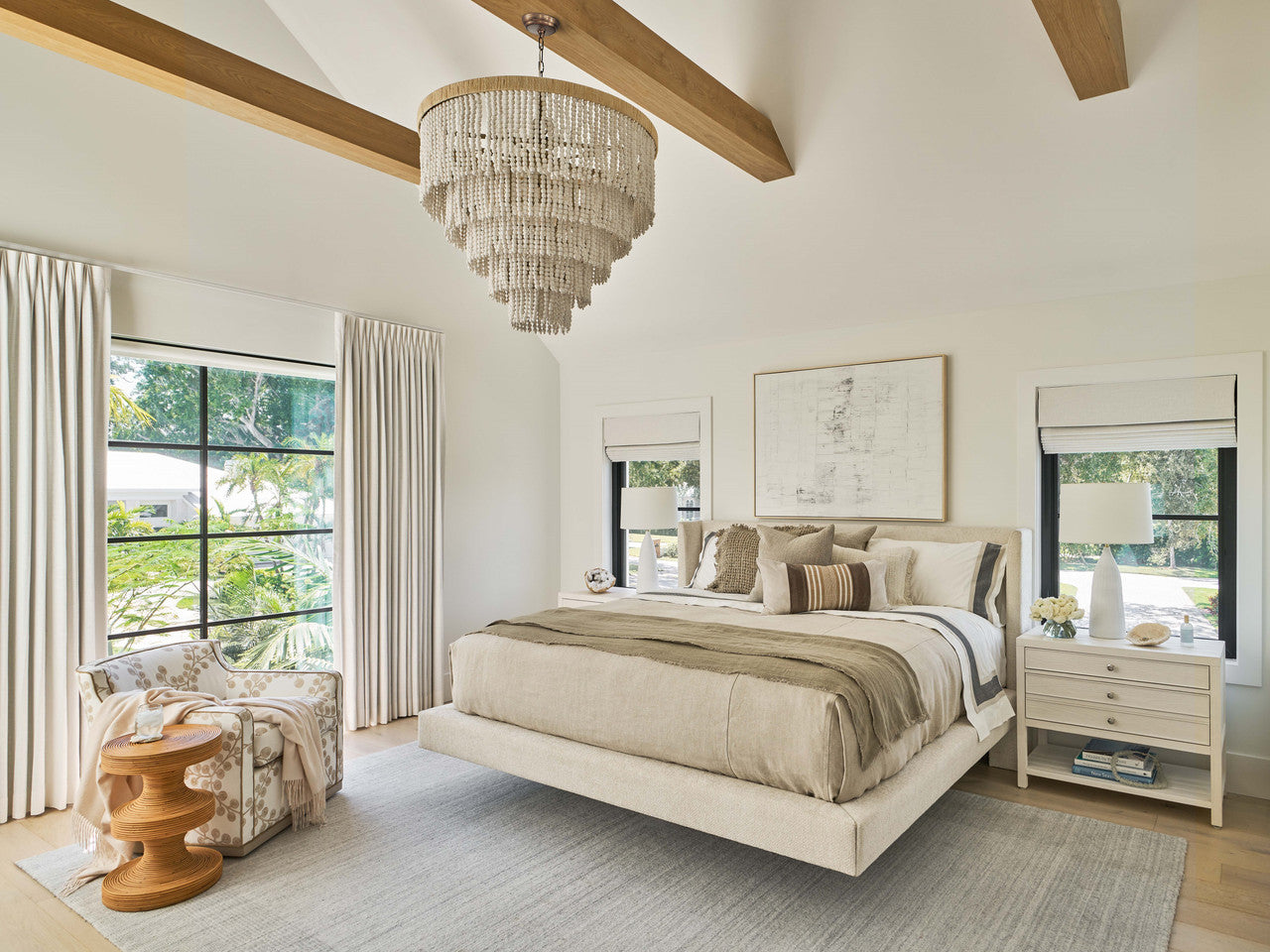 Sainte-Ann Nona Vanilla King Bed - Ornate Home