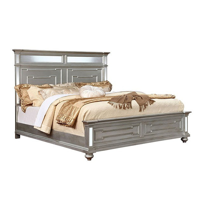 Salamanca Silver Queen Bed - Ornate Home