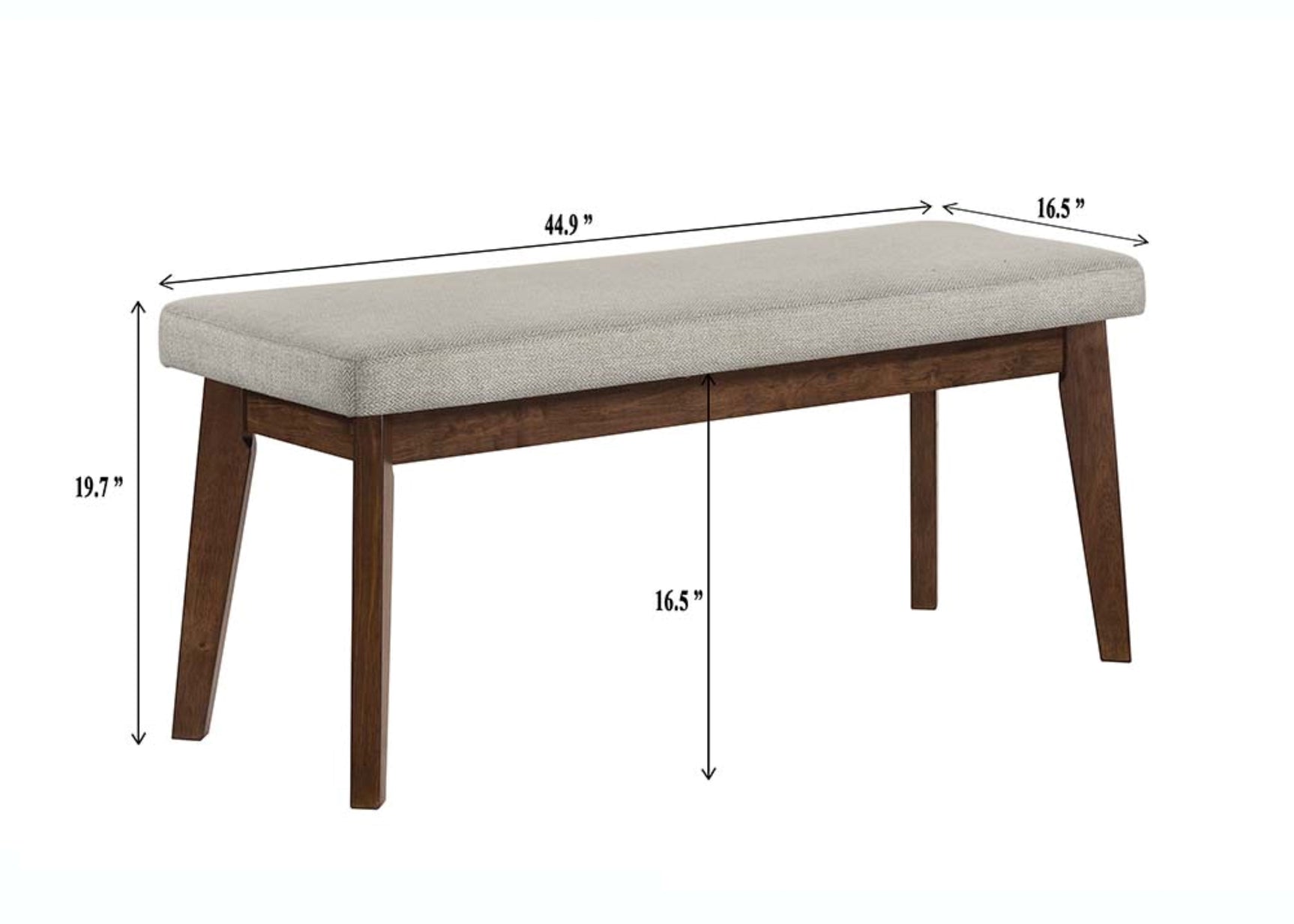 Salerno Walnut/Beige Dining Set - Ornate Home