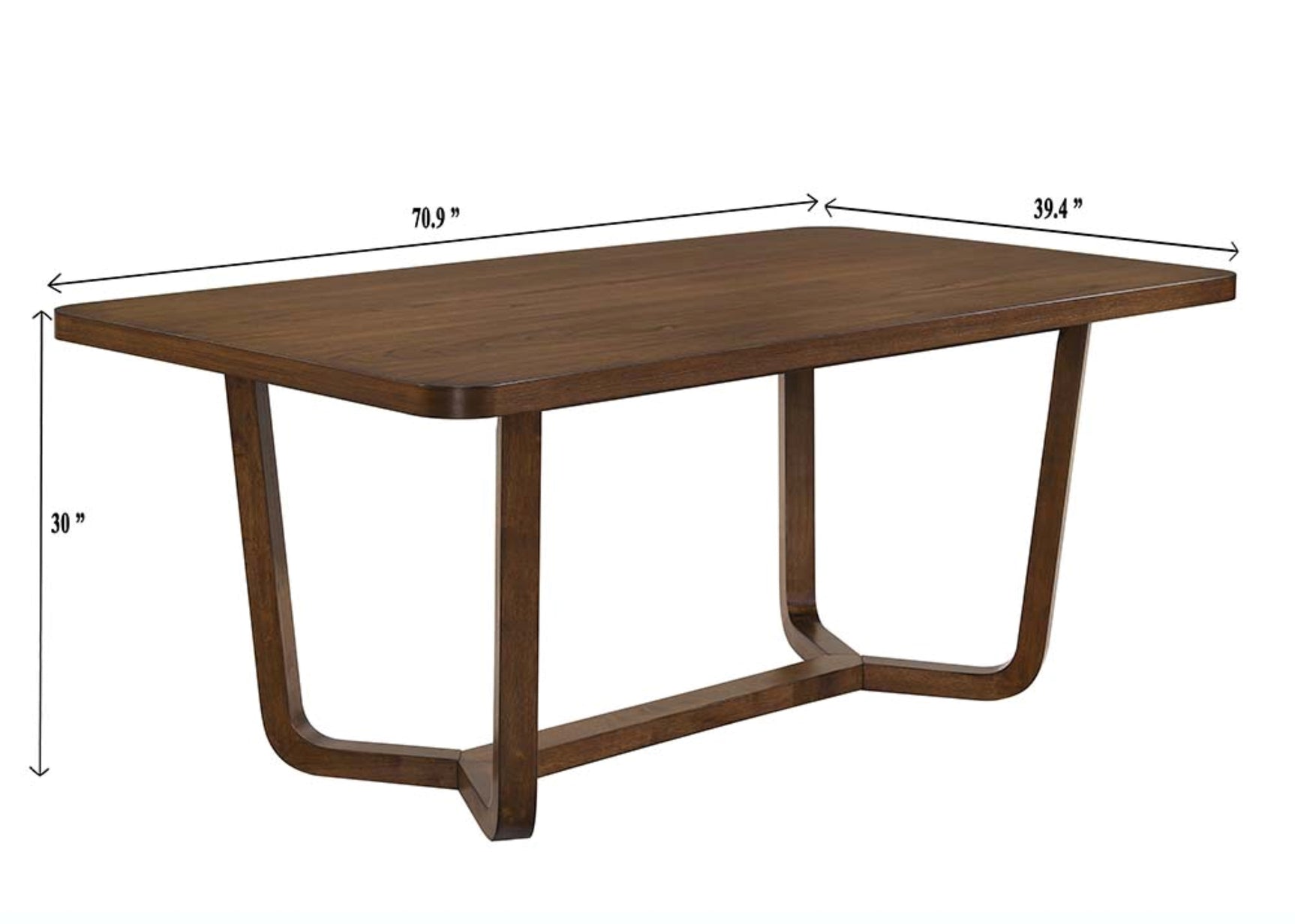 Salerno Walnut/Beige Dining Set - Ornate Home