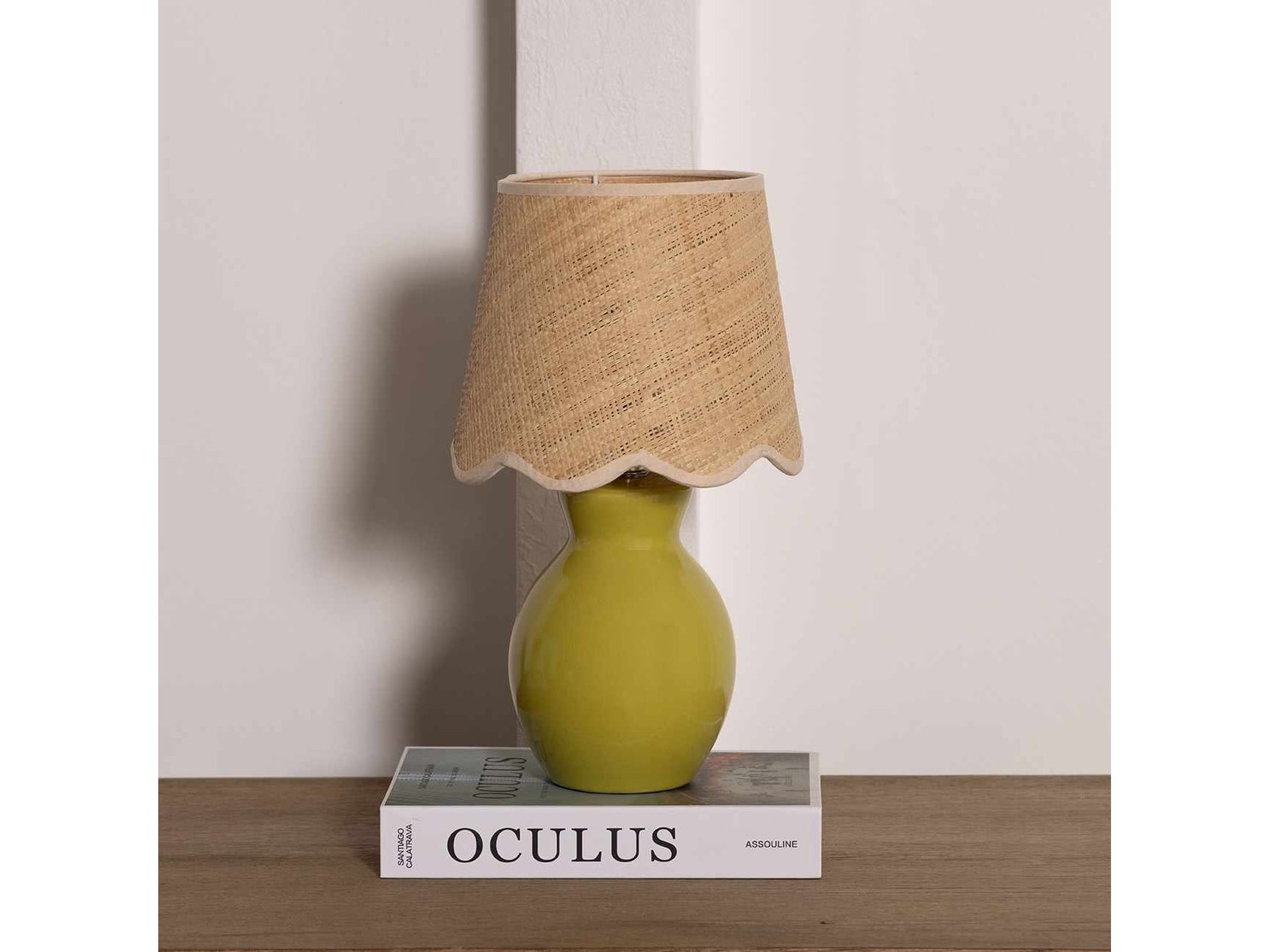 Salgareda Olive Rattan Table Lamp - Ornate Home