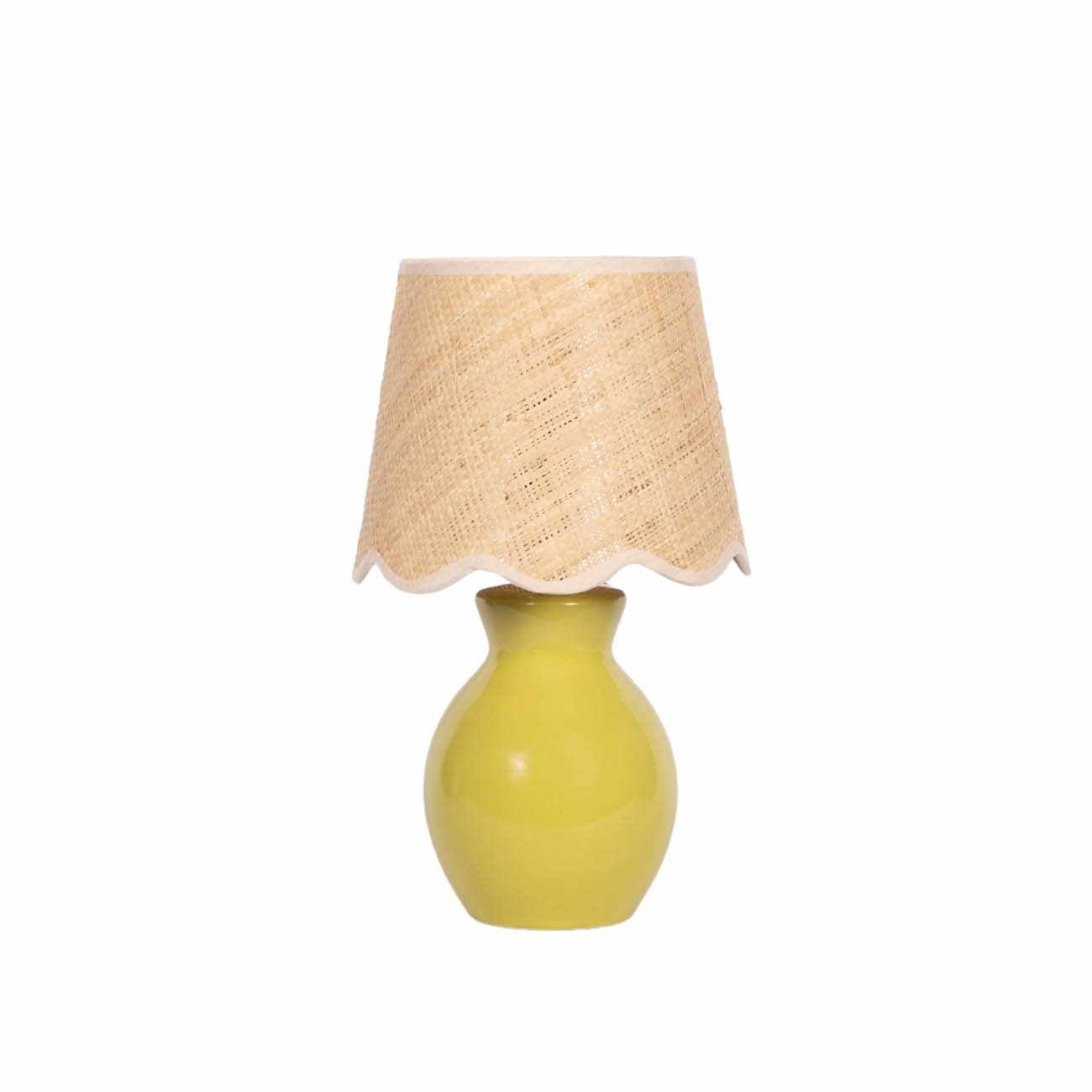 Salgareda Olive Rattan Table Lamp - Ornate Home