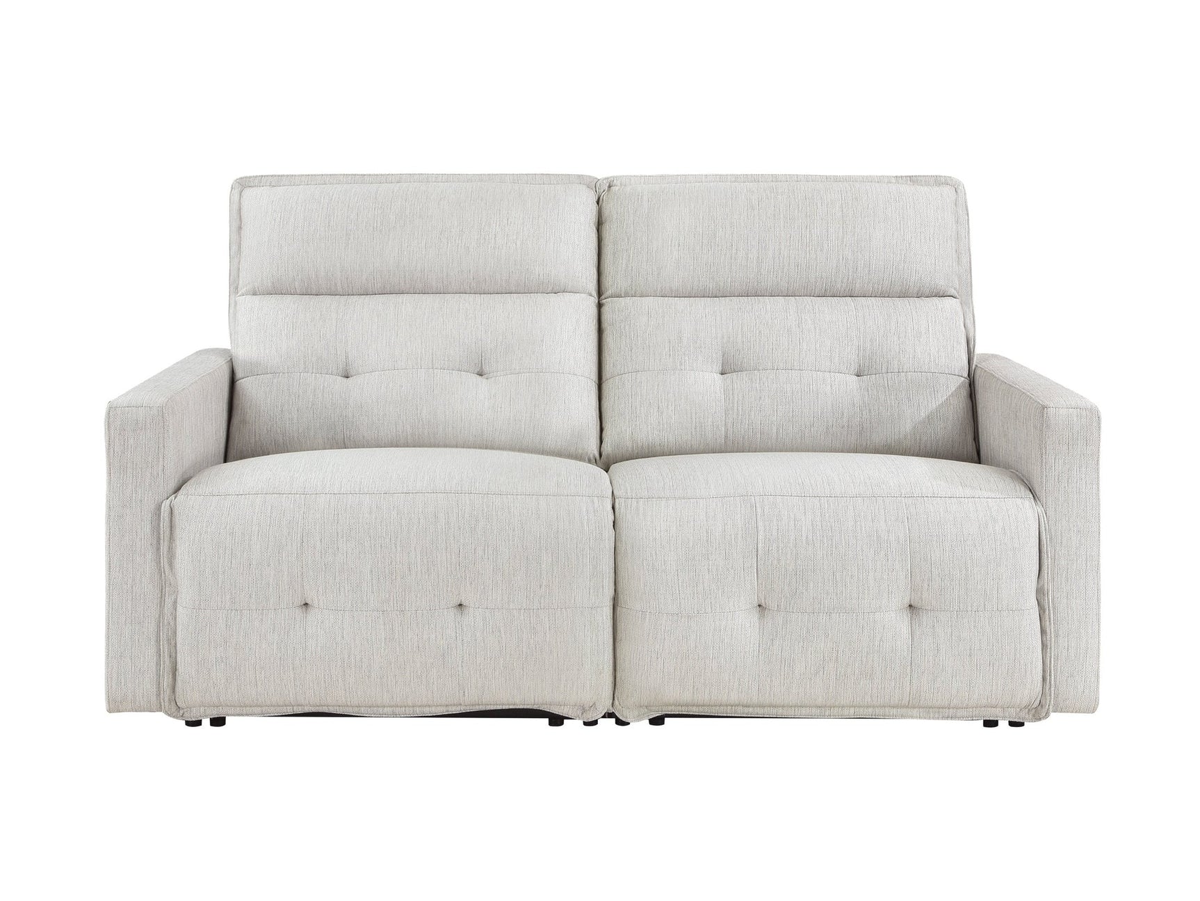 Salida White Power Double Reclining Loveseat - Ornate Home