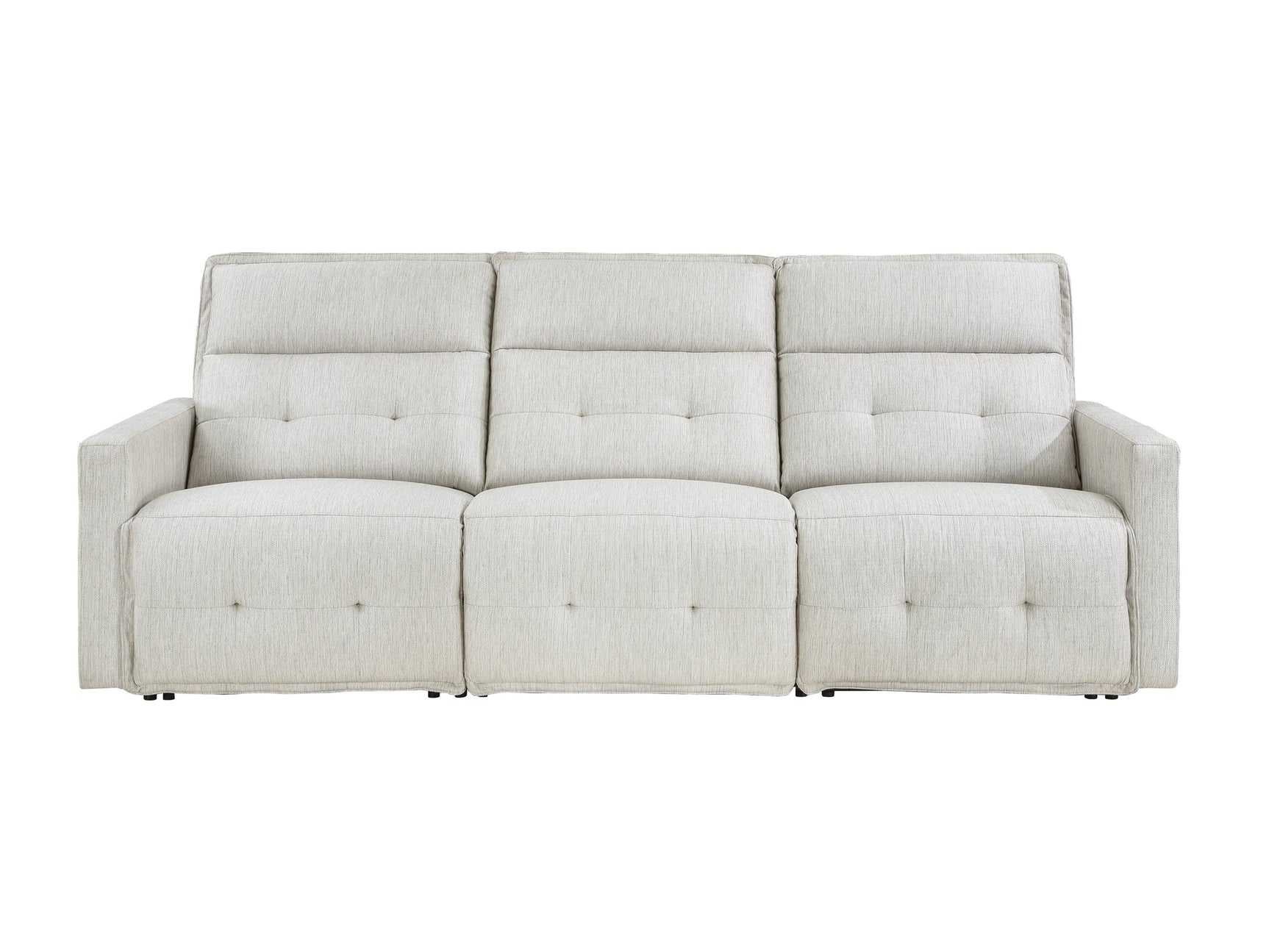 Salida White Power Double Reclining Sofa - Ornate Home