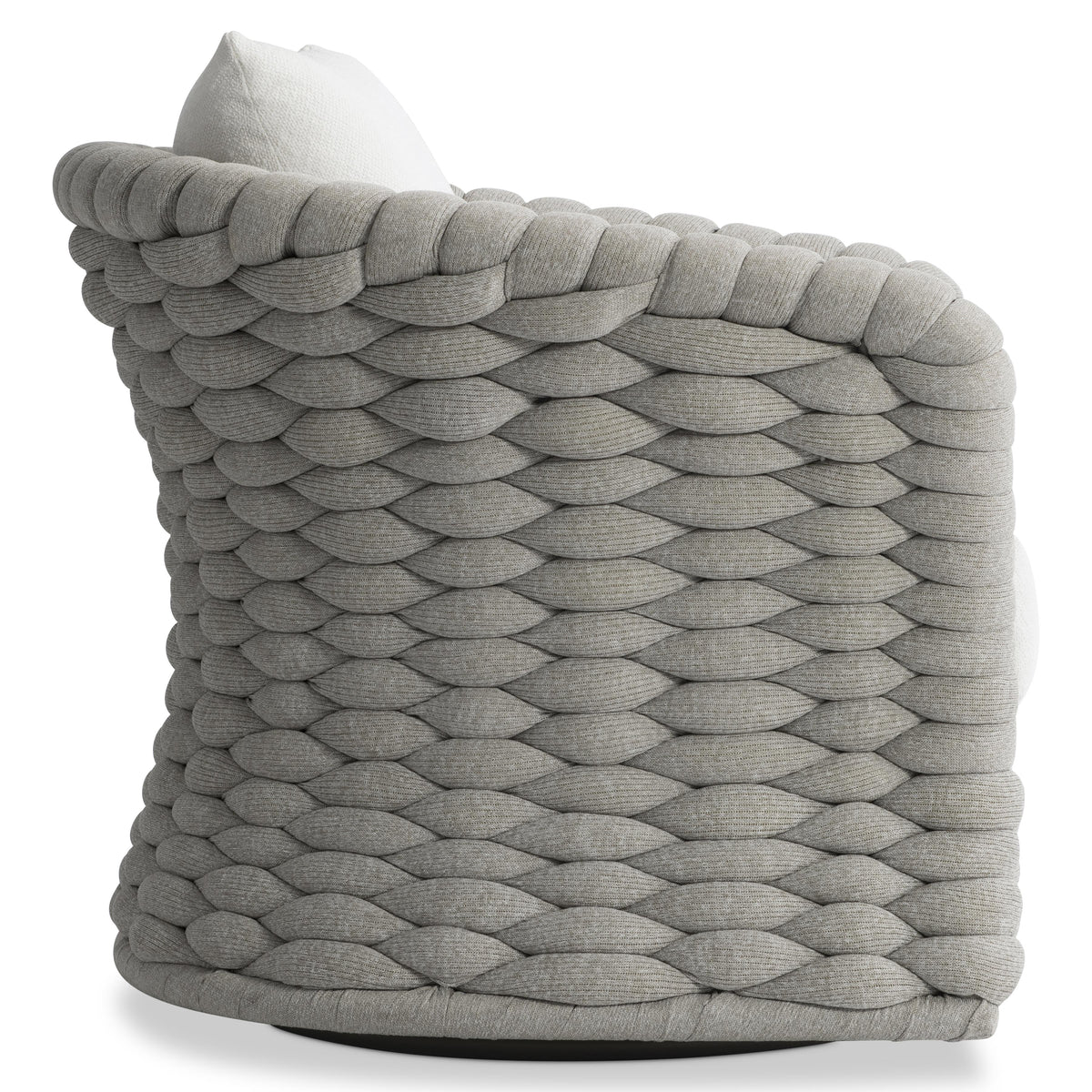 Salinas Nordic Grey Outdoor Swivel Chair - Ornate Home