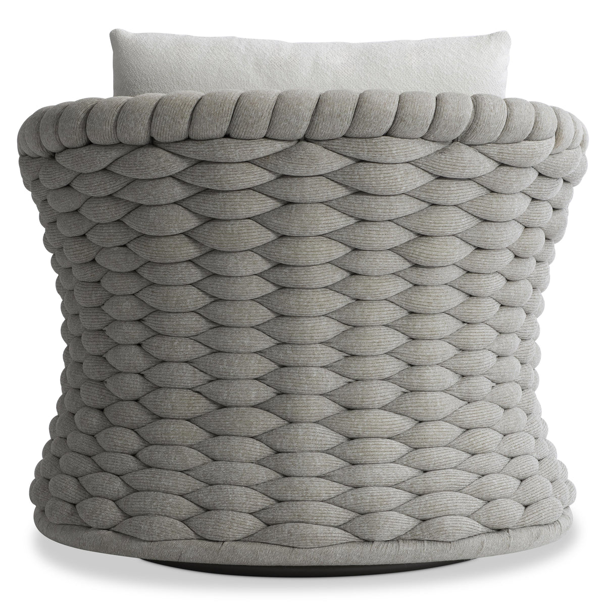 Salinas Nordic Grey Outdoor Swivel Chair - Ornate Home
