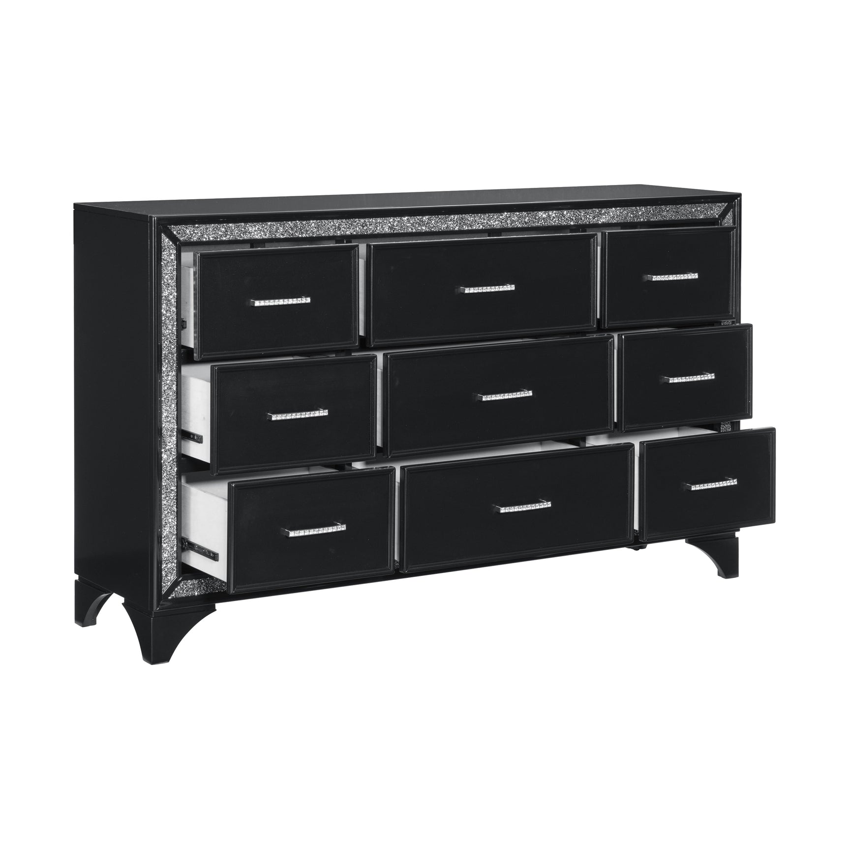 Salon Black Dresser - Ornate Home