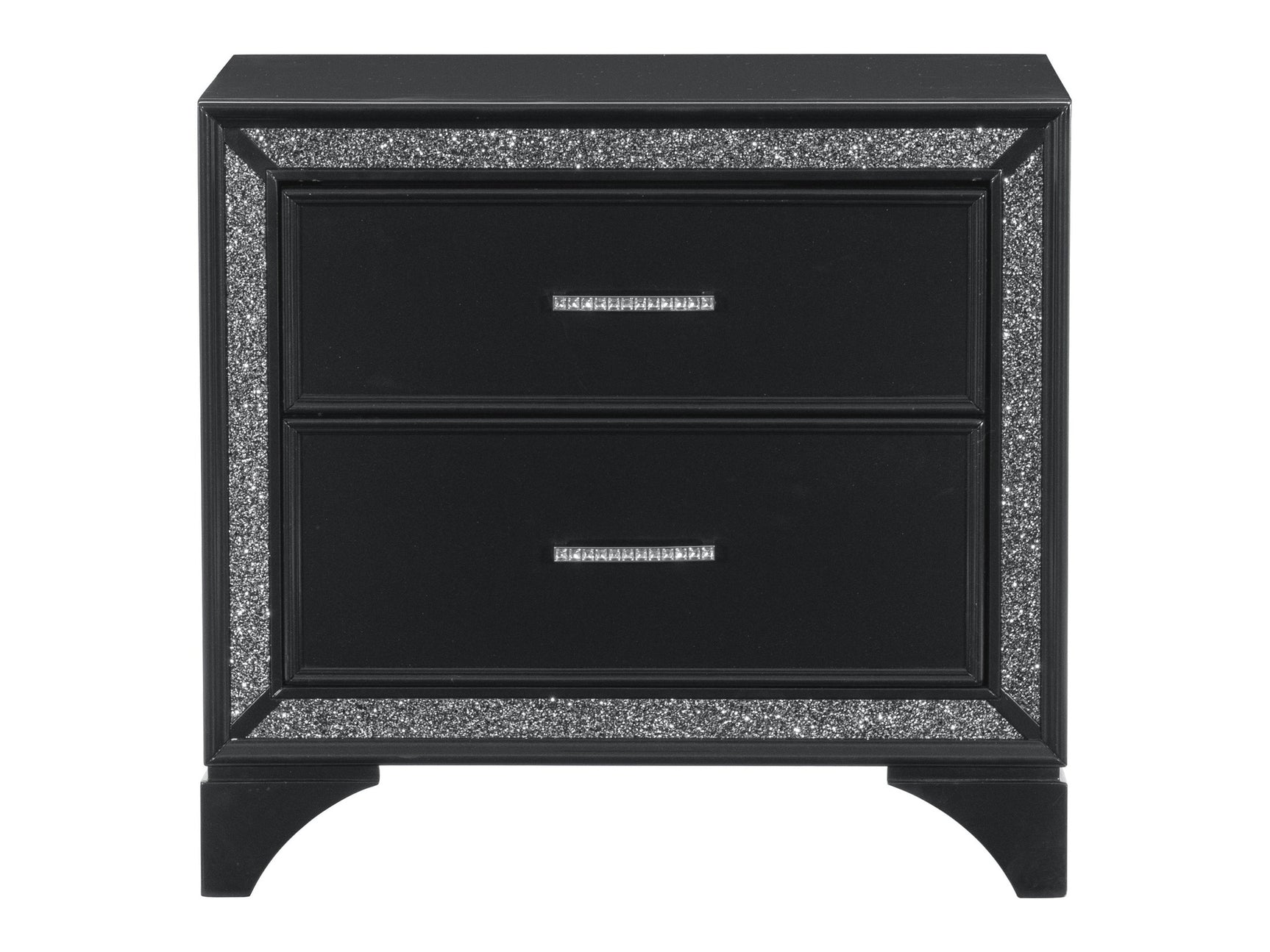 Salon Black Nightstand - Ornate Home
