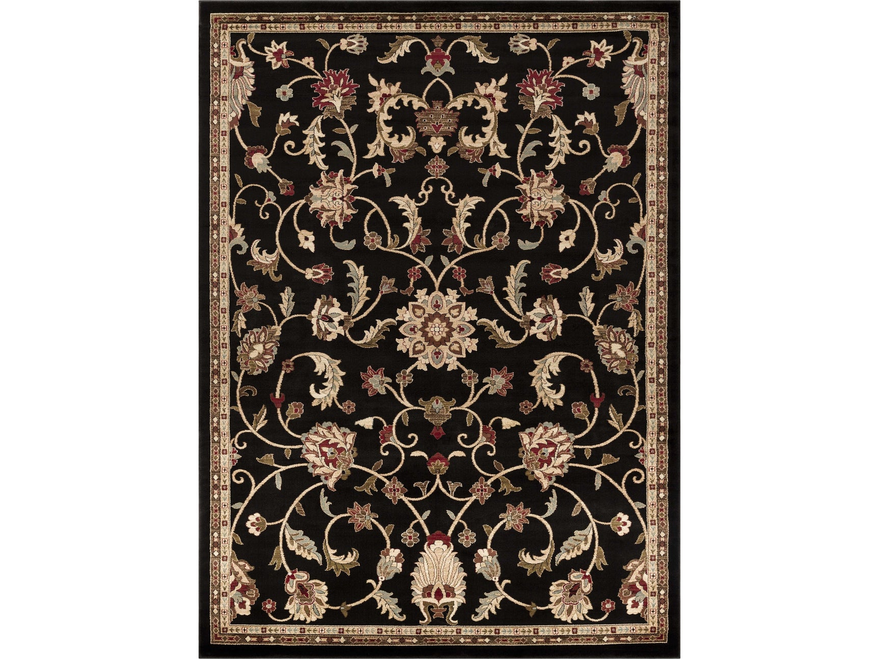 Salona Luxe Black Rug - Ornate Home