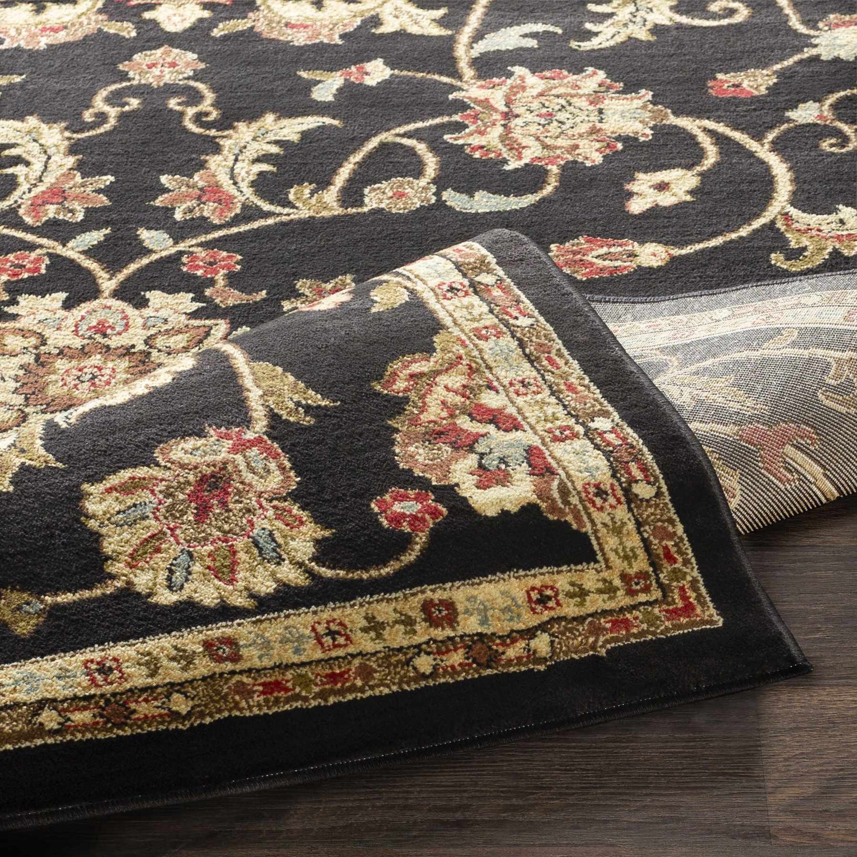 Salona Luxe Black Rug - Ornate Home
