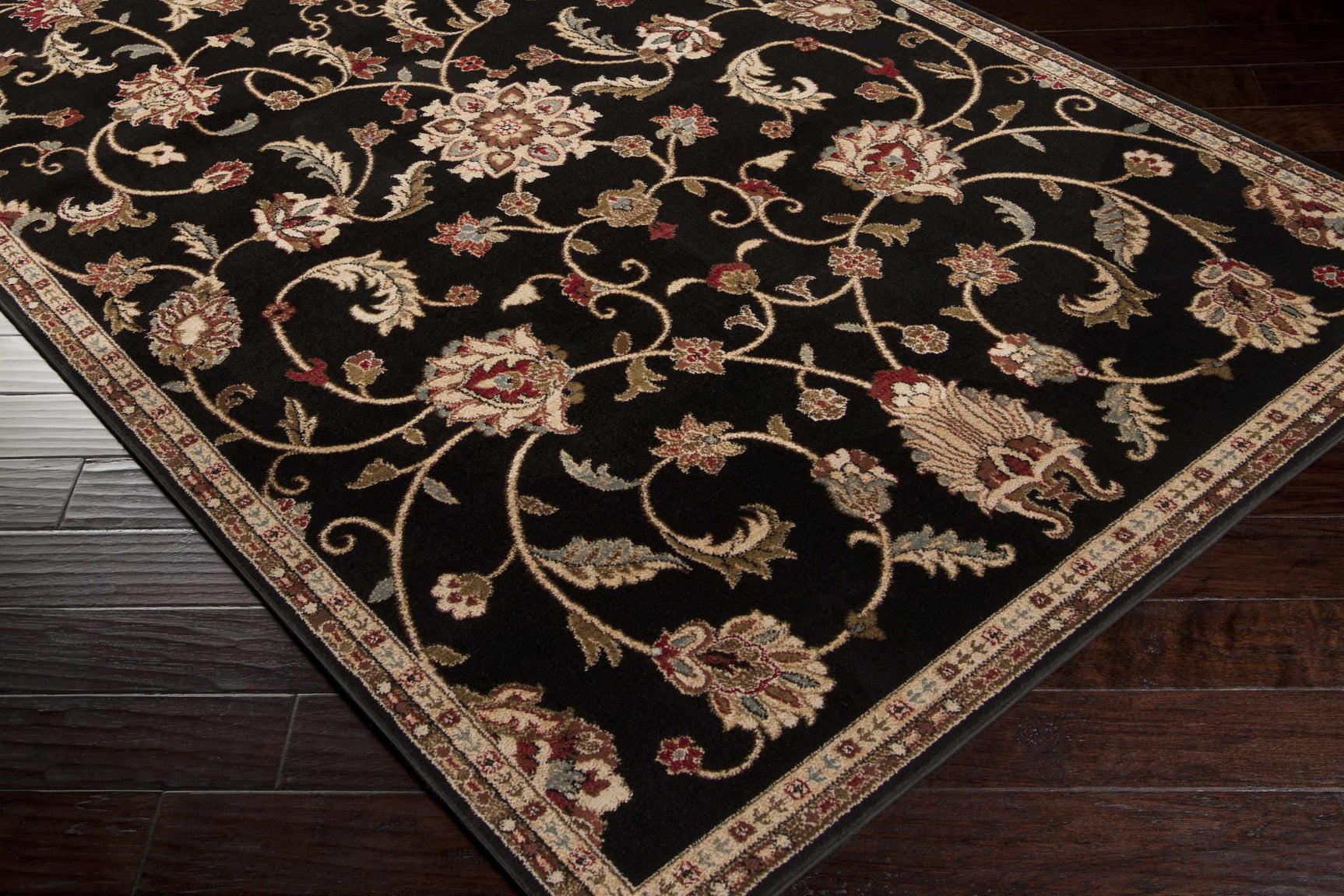 Salona Luxe Black Rug - Ornate Home